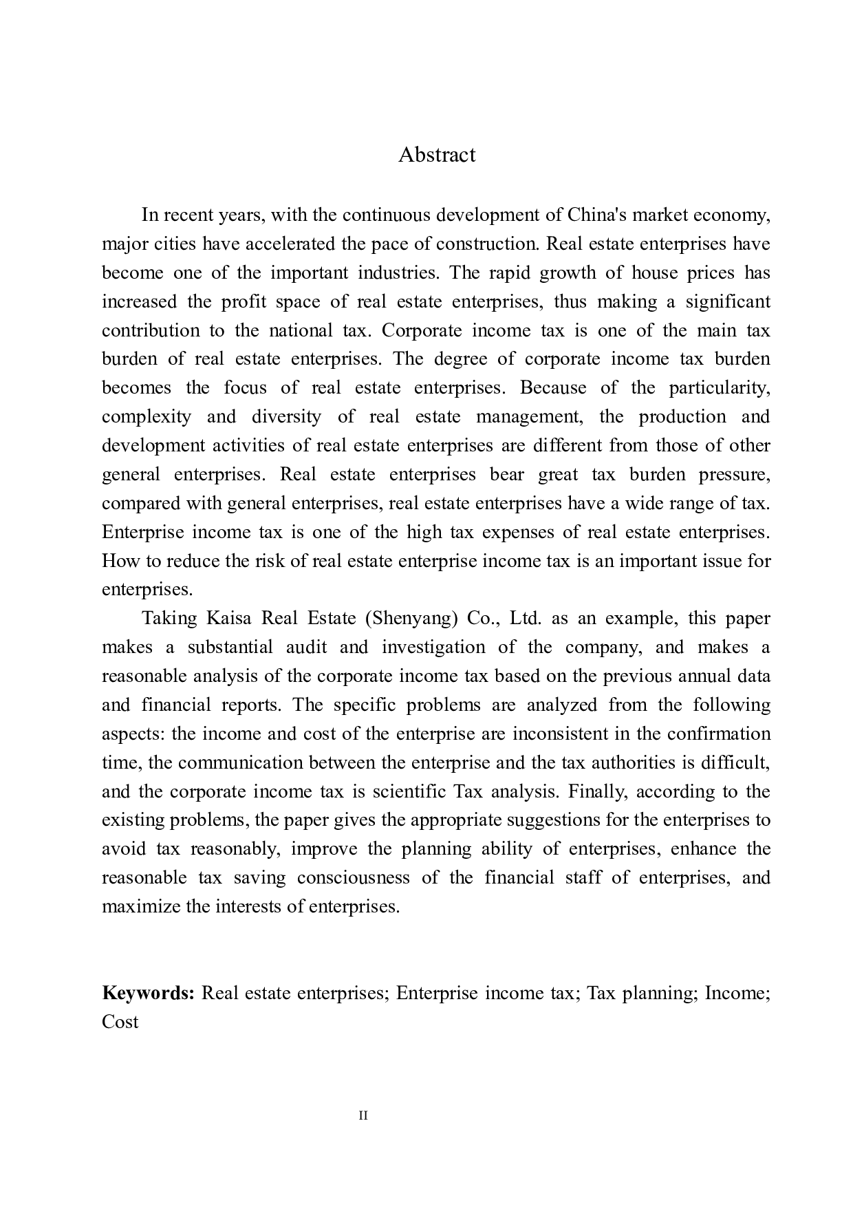 佳兆业地产（沈阳）有限公司企业所得税分析与对策-10354字.docx 第3页