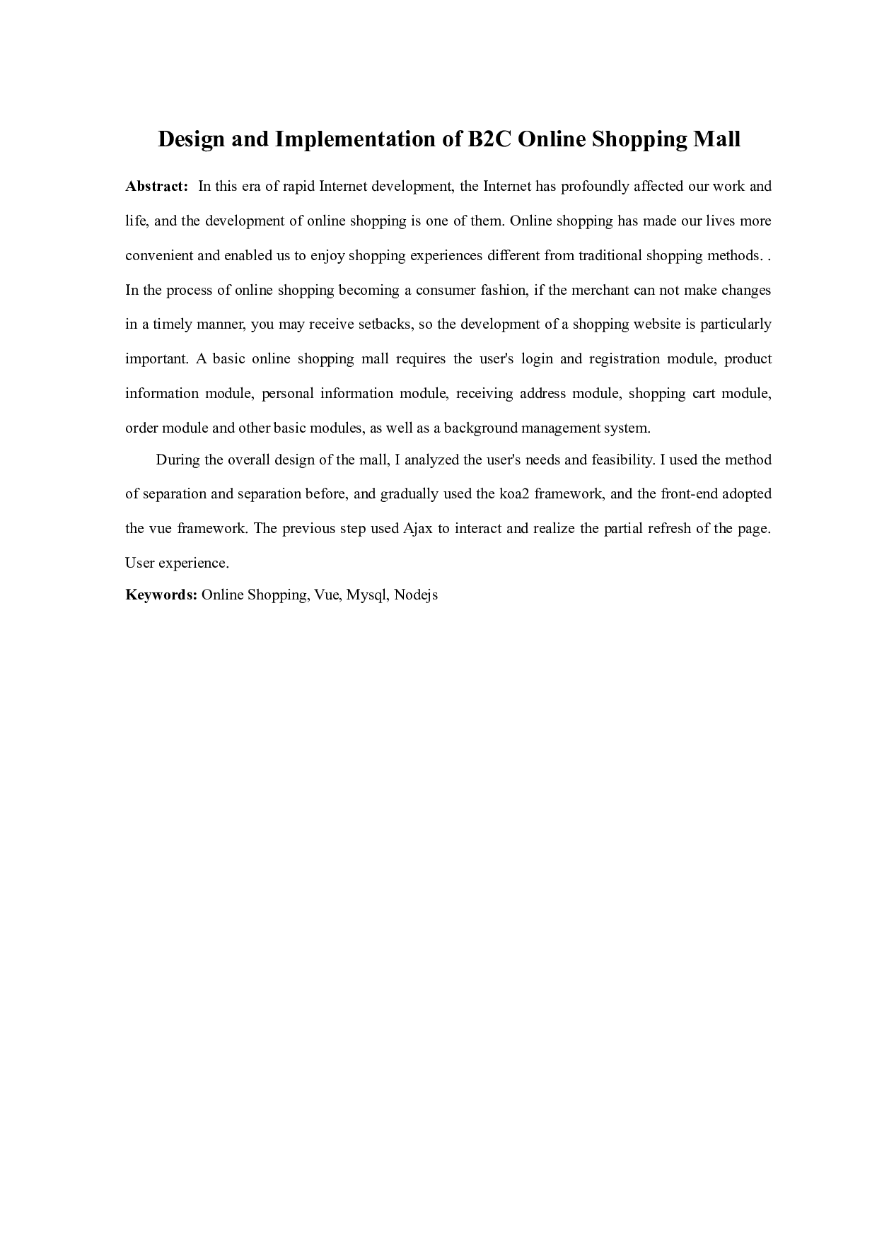 B2C在线购物商城的设计与实现-10374字.docx 第2页