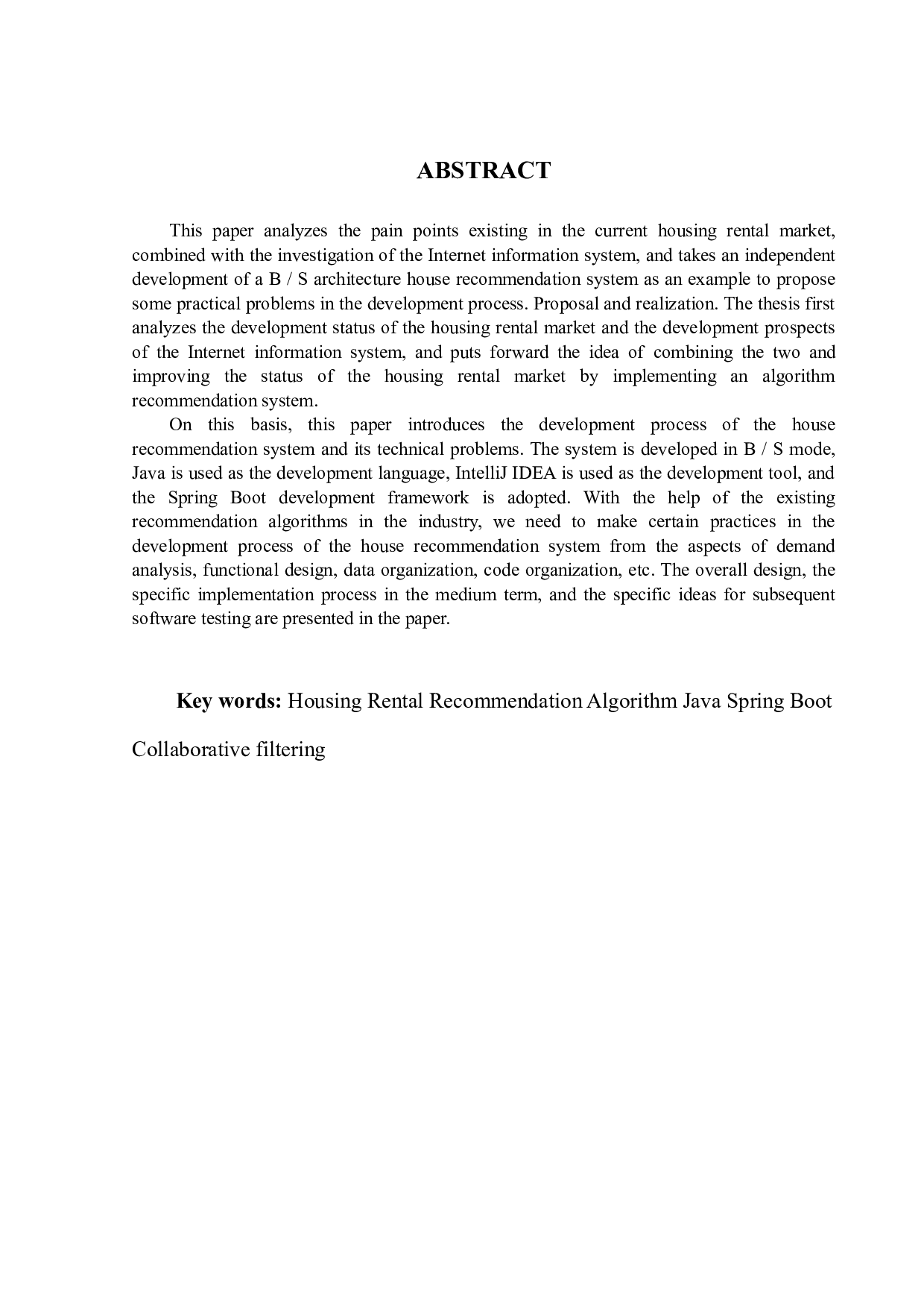 基于协同过滤的房源推荐系统的设计与实现-9597字.docx 第2页