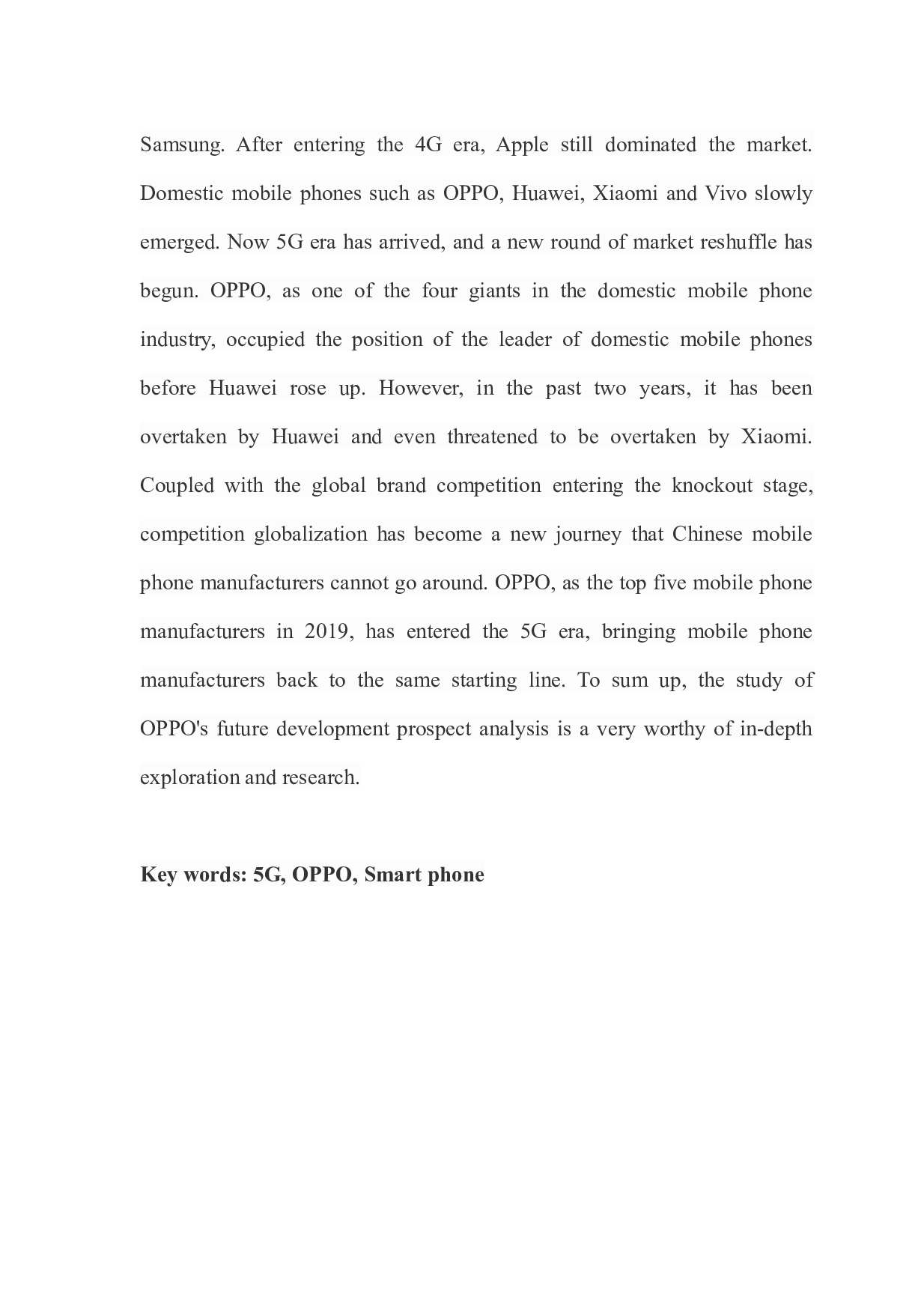 OPPO智能手机的现状及发展前景分析论文-12821字.docx 第2页