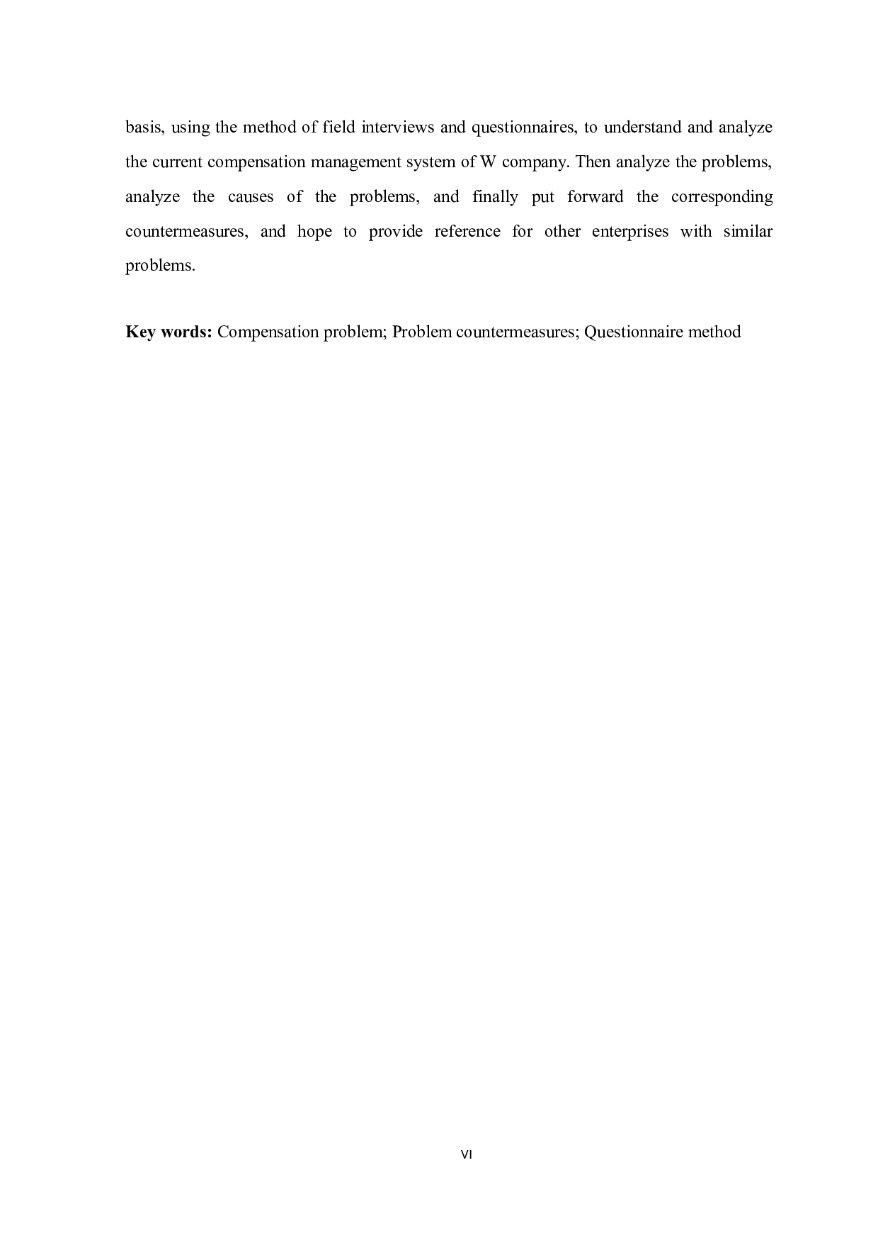 W公司薪酬问题及对策分析-15510字.docx 第7页