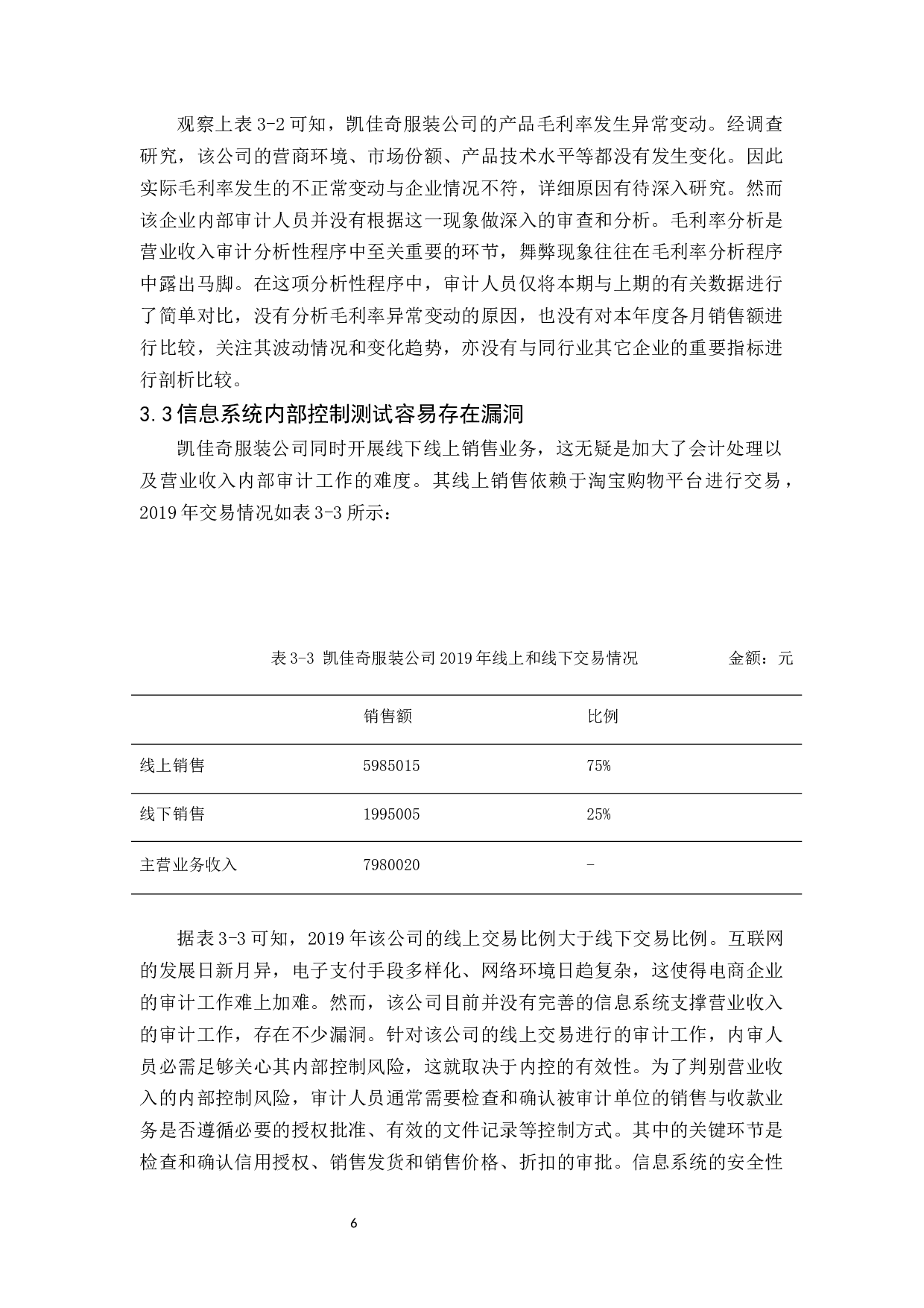 凯佳奇服装公司营业收入审计研究-10070字.docx 第9页