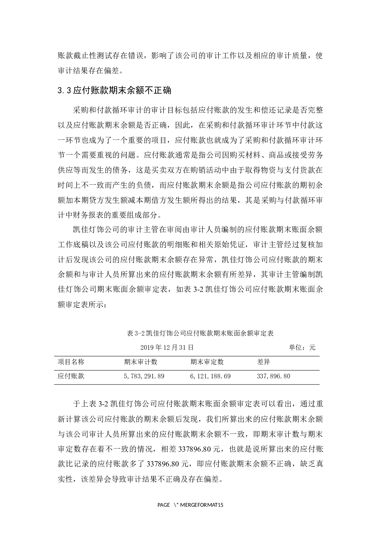 凯佳灯饰公司采购和付款循环审计研究-11764字.docx 第10页