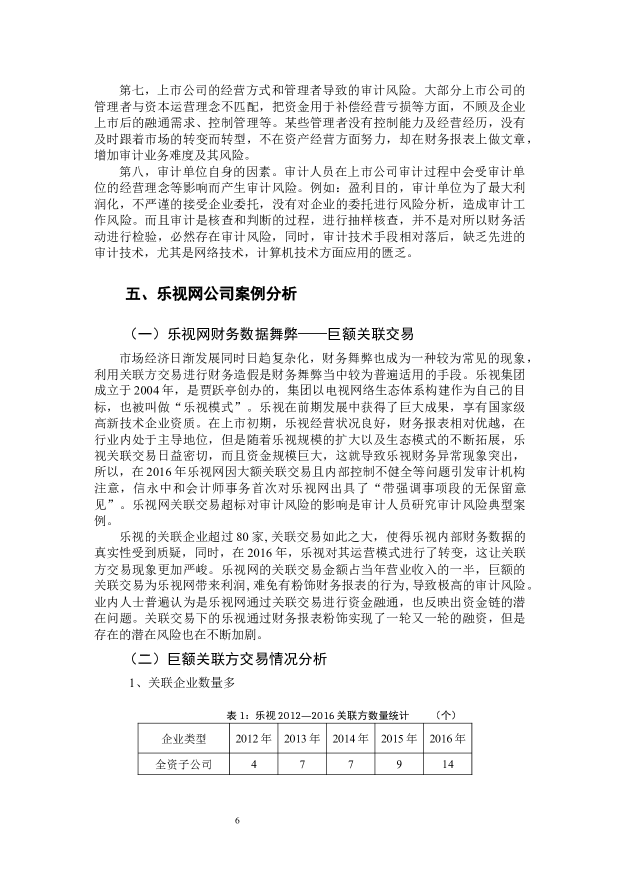 创业板上市公司审计风险及其规避&mdash;以乐视网公司为例-11226字.docx 第10页