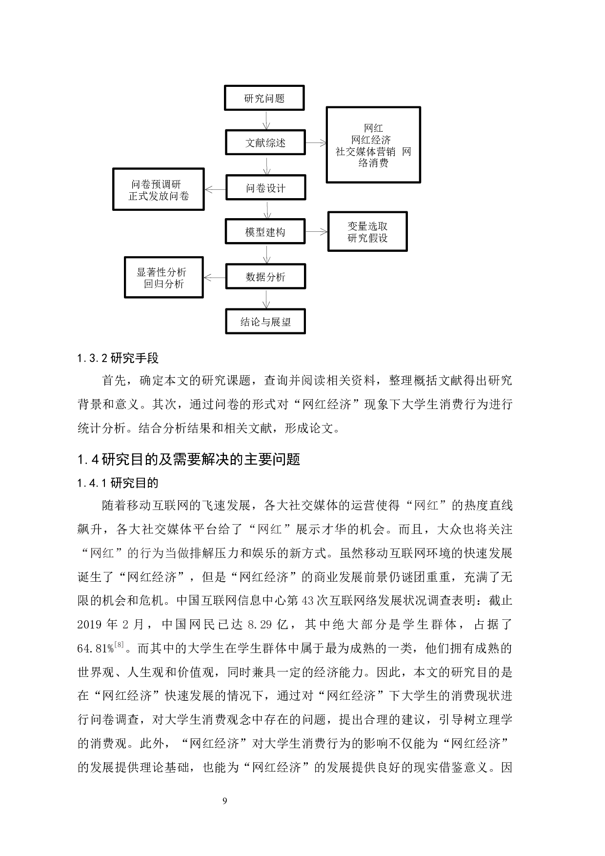 &rdquo;网红经济&rdquo;对大学生消费行为影响的统计调查研究-16423字.docx 第9页