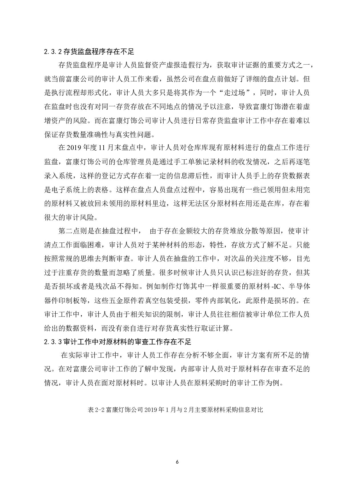 富康灯饰公司生产与存货循环内部审计研究-10422字.docx 第10页