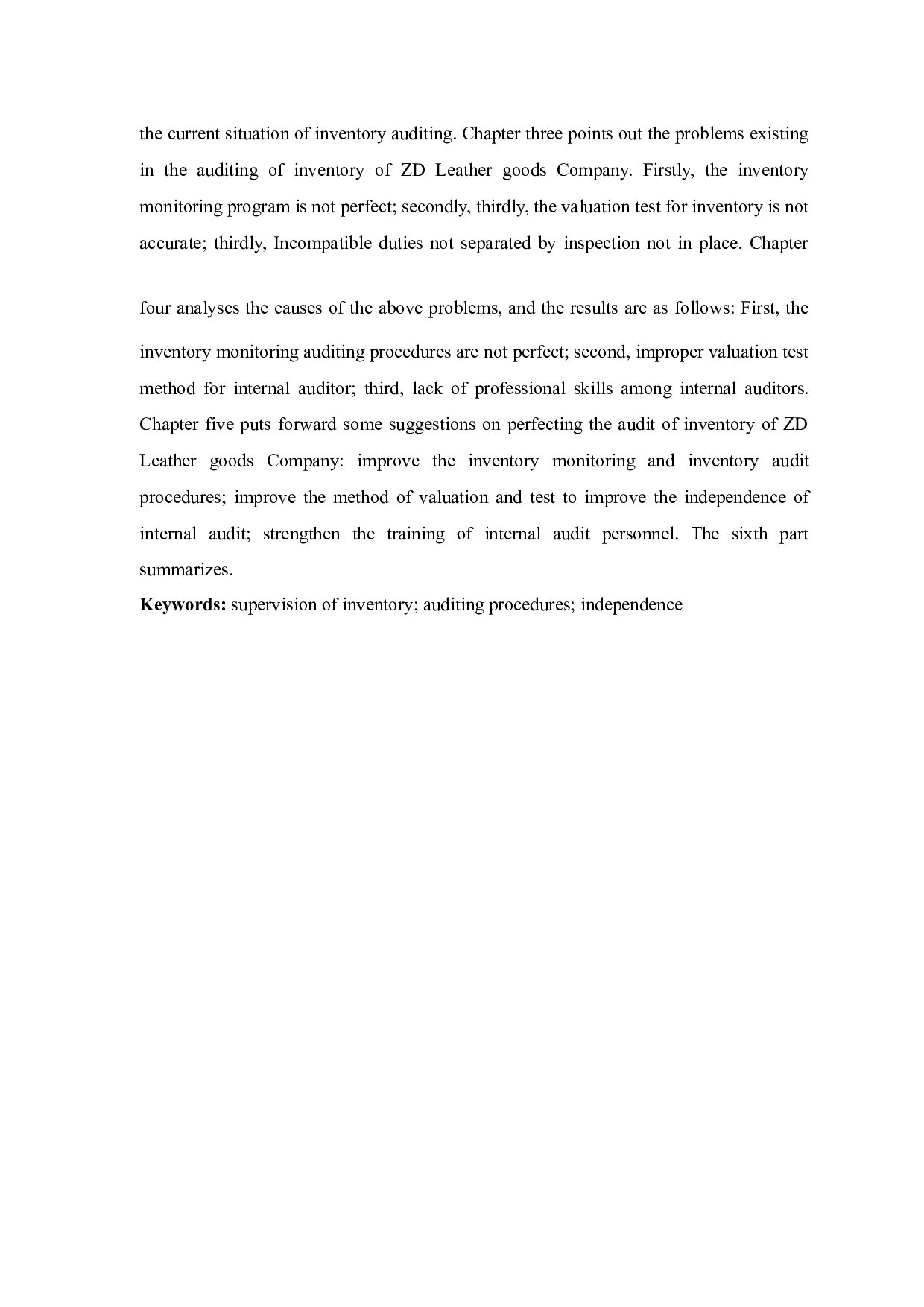 广州泽德皮具公司存货内部审计研究-9360字.docx 第4页