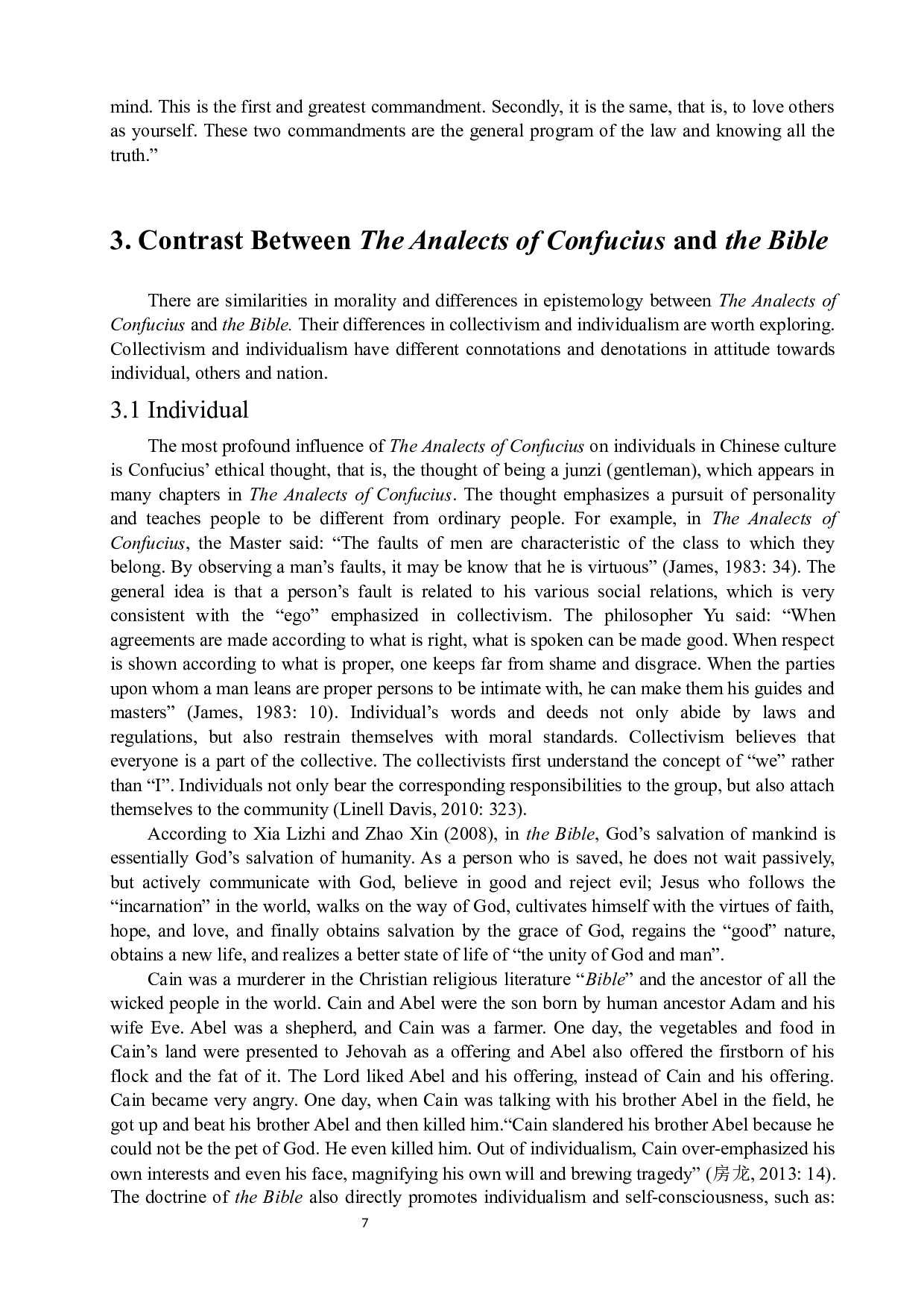 从《论语》和《圣经》看中西方的个人主义与集体主义-6010字.docx 第7页