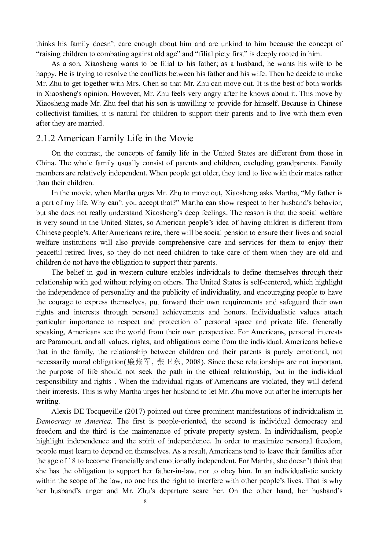 从电影《推手》看中国的集体主义和美国的个人主义价值观差-4978字.docx 第8页