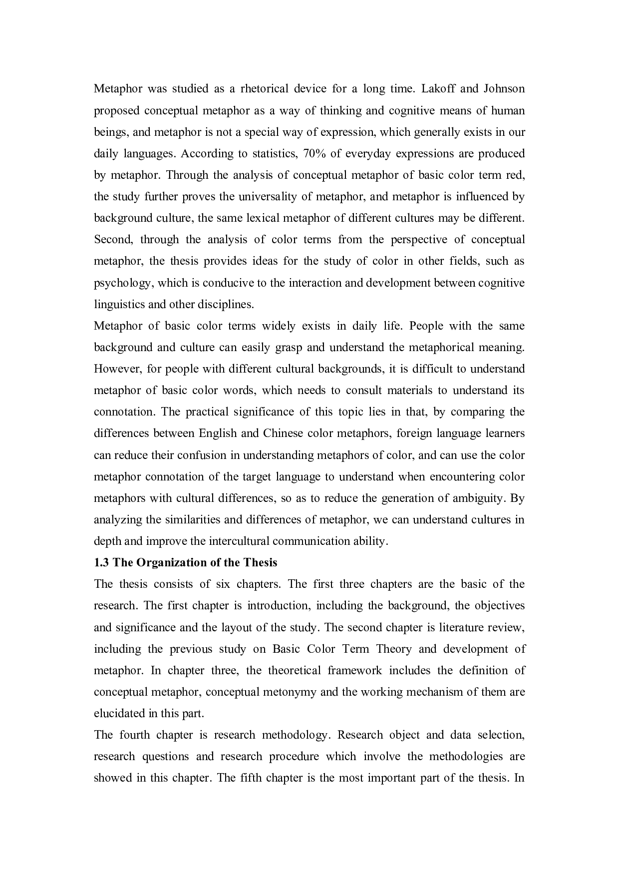 认知语言学视角下英汉基本颜色词&ldquo;红&rdquo;的隐喻对比研究-18538字.docx 第5页