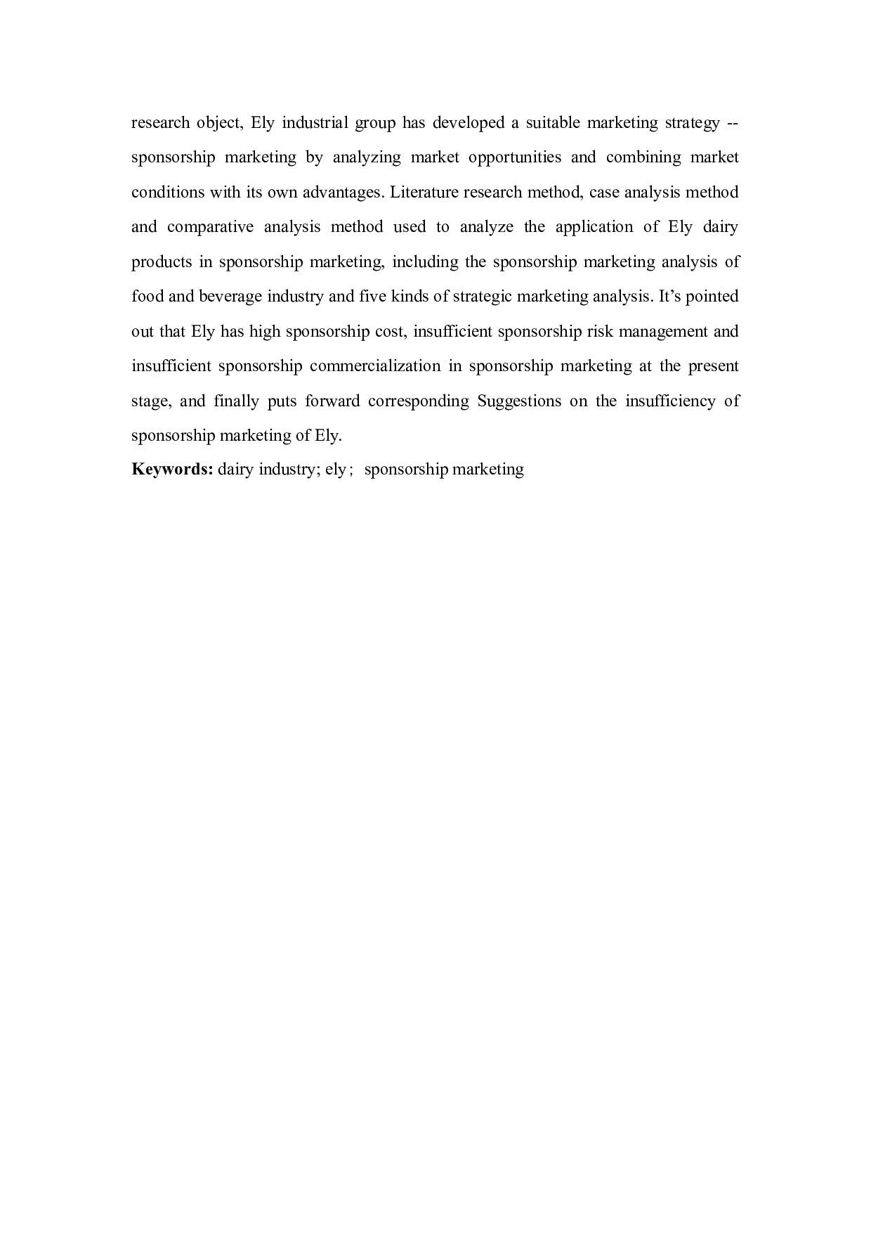 伊利的赞助营销策略研究-9372字.docx 第3页