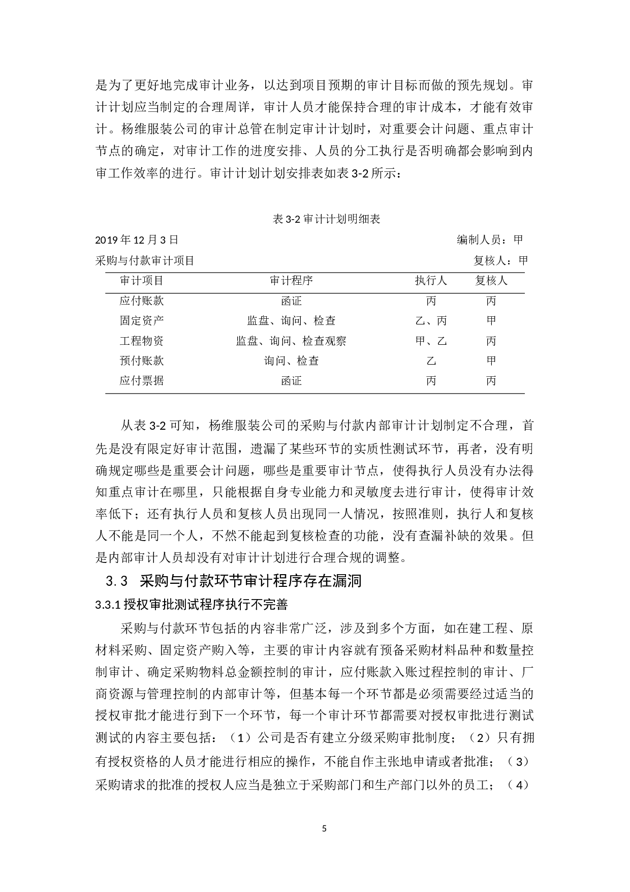 杨维服装公司采购与付款内部审计研究-10172字.docx 第8页