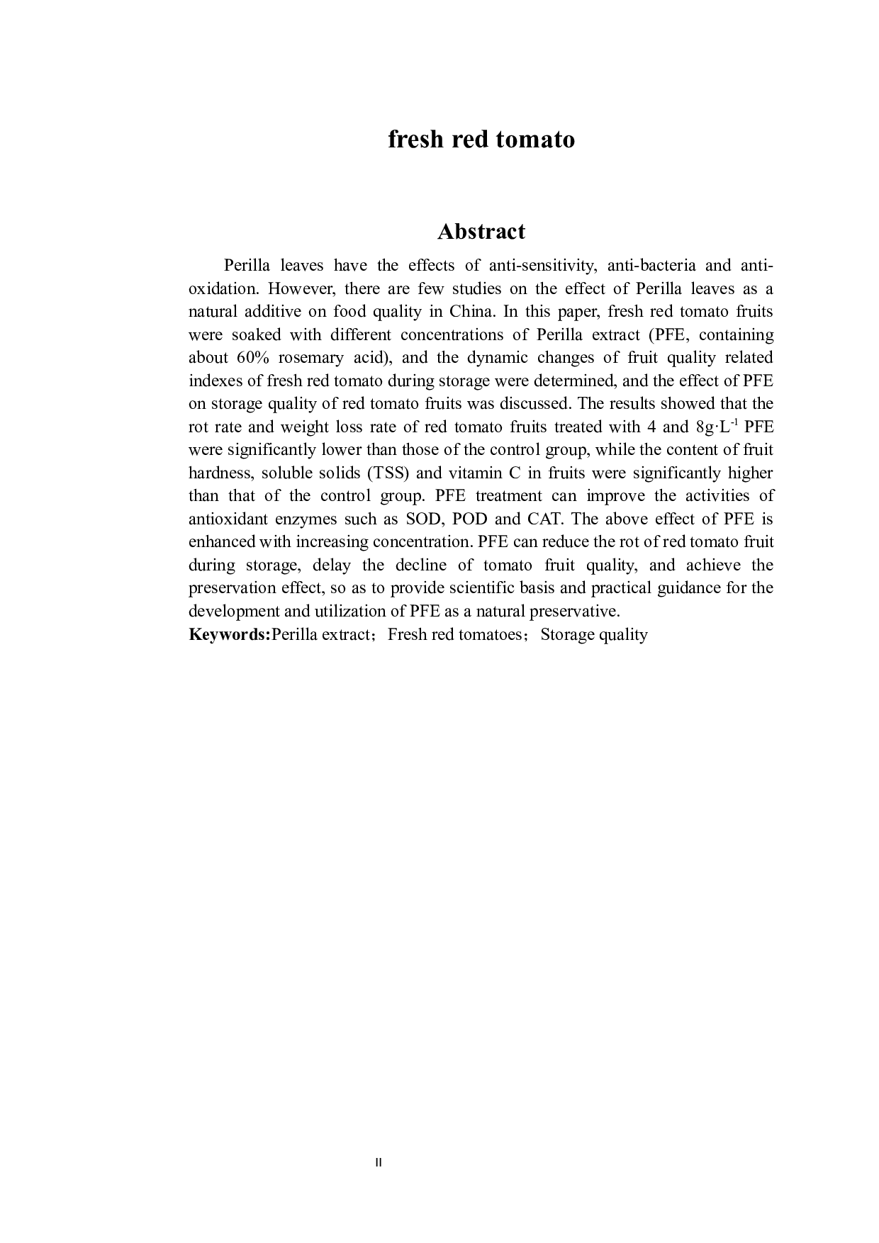 紫苏叶提取物对新鲜红番茄贮藏品质的影响(1)-10027字.docx 第2页