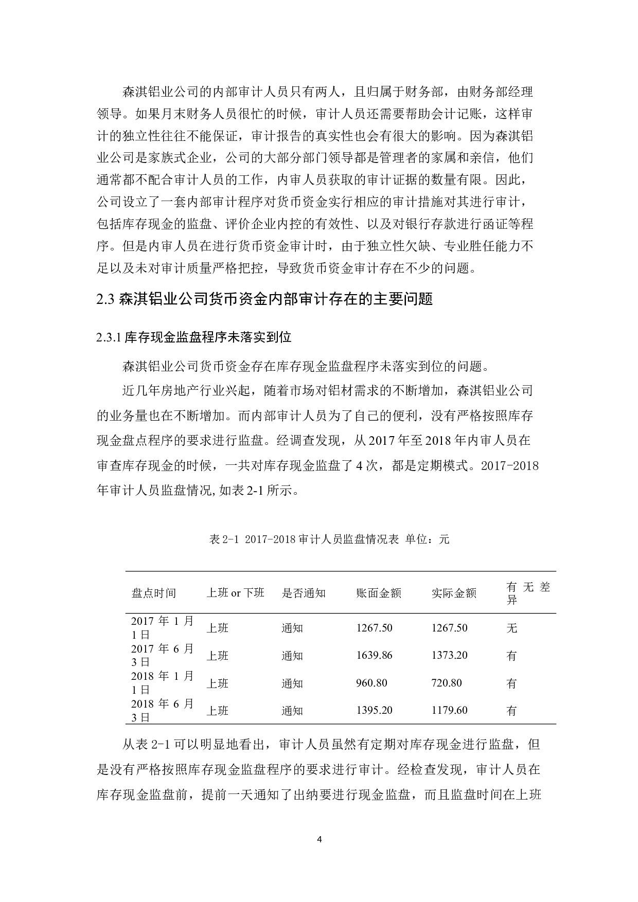 森淇铝业公司货币资金内部审计研究-9900字.docx 第8页