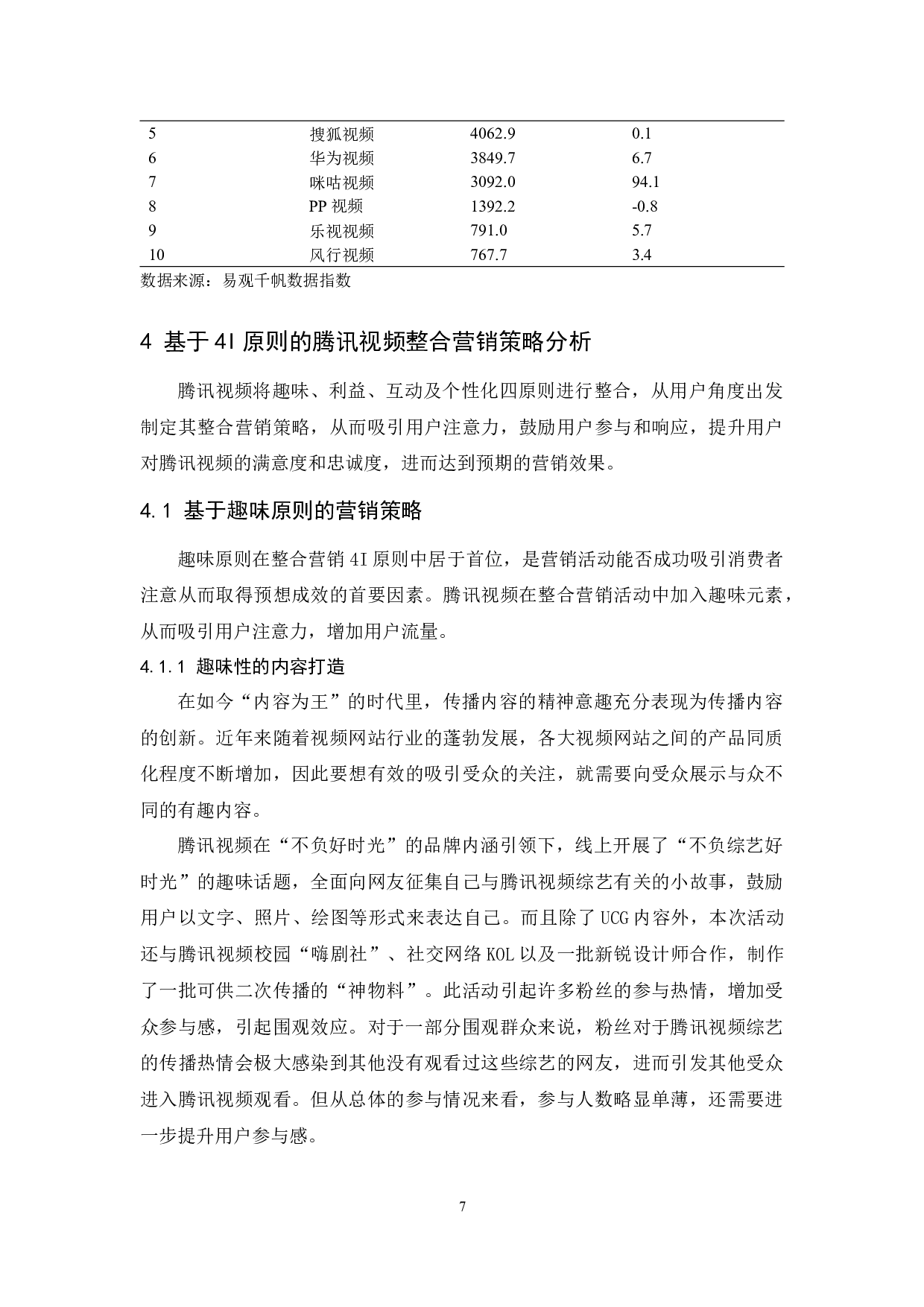 基于4I原则的腾讯视频整合营销策略研究-11815字.docx 第10页