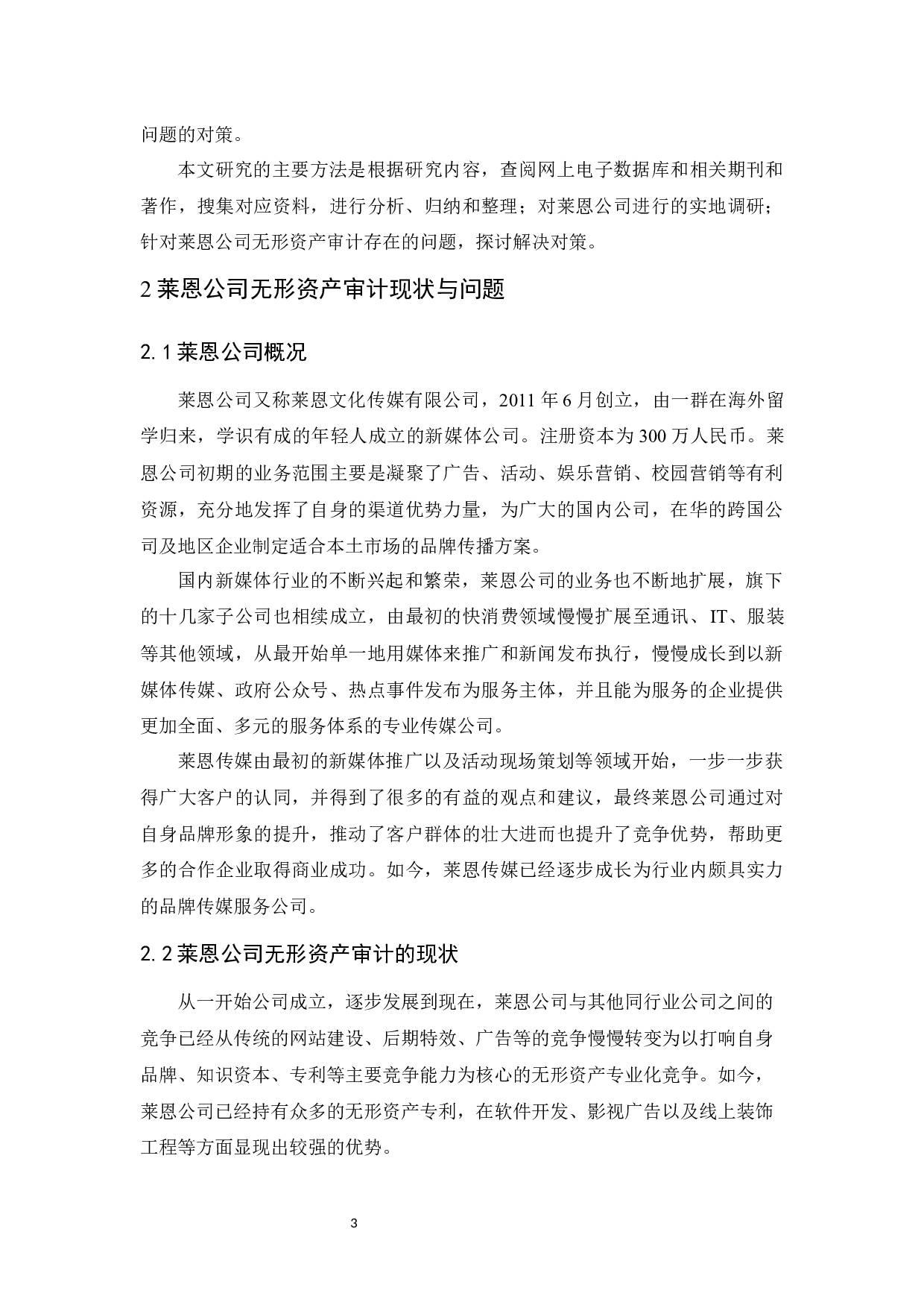 莱恩公司无形资产审计研究-10215字.docx 第7页