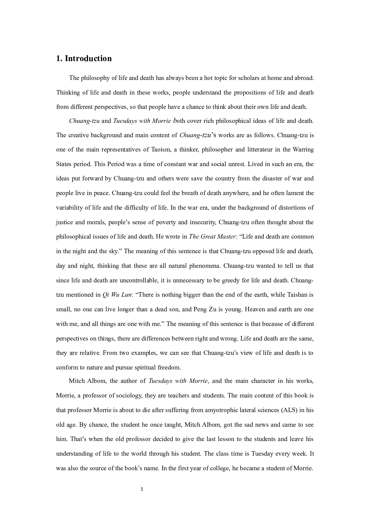 《相约星期二》和《庄子》中的死亡与生存思想解读-6736字.docx 第6页