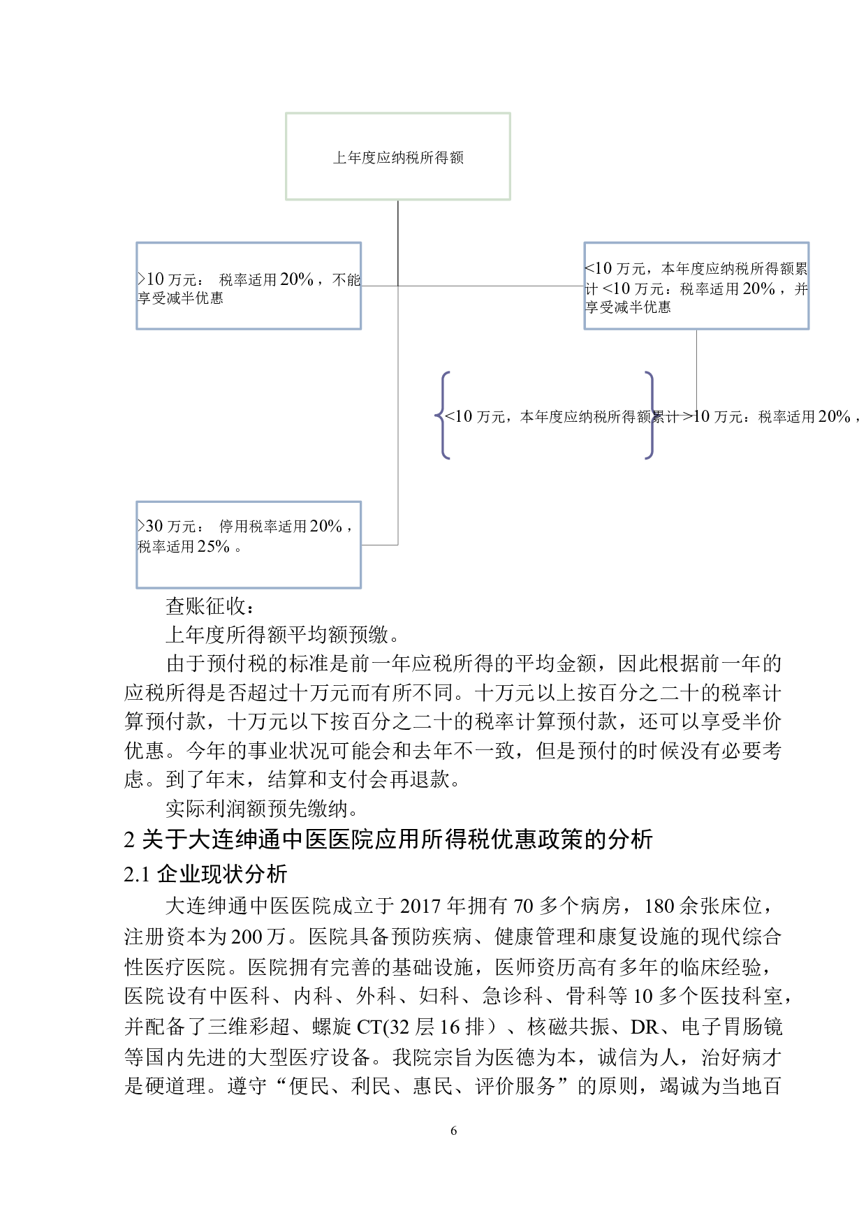 企业所得税优惠政策对大连绅通中医医院有限公司发展影响的研究-10726字.docx 第10页