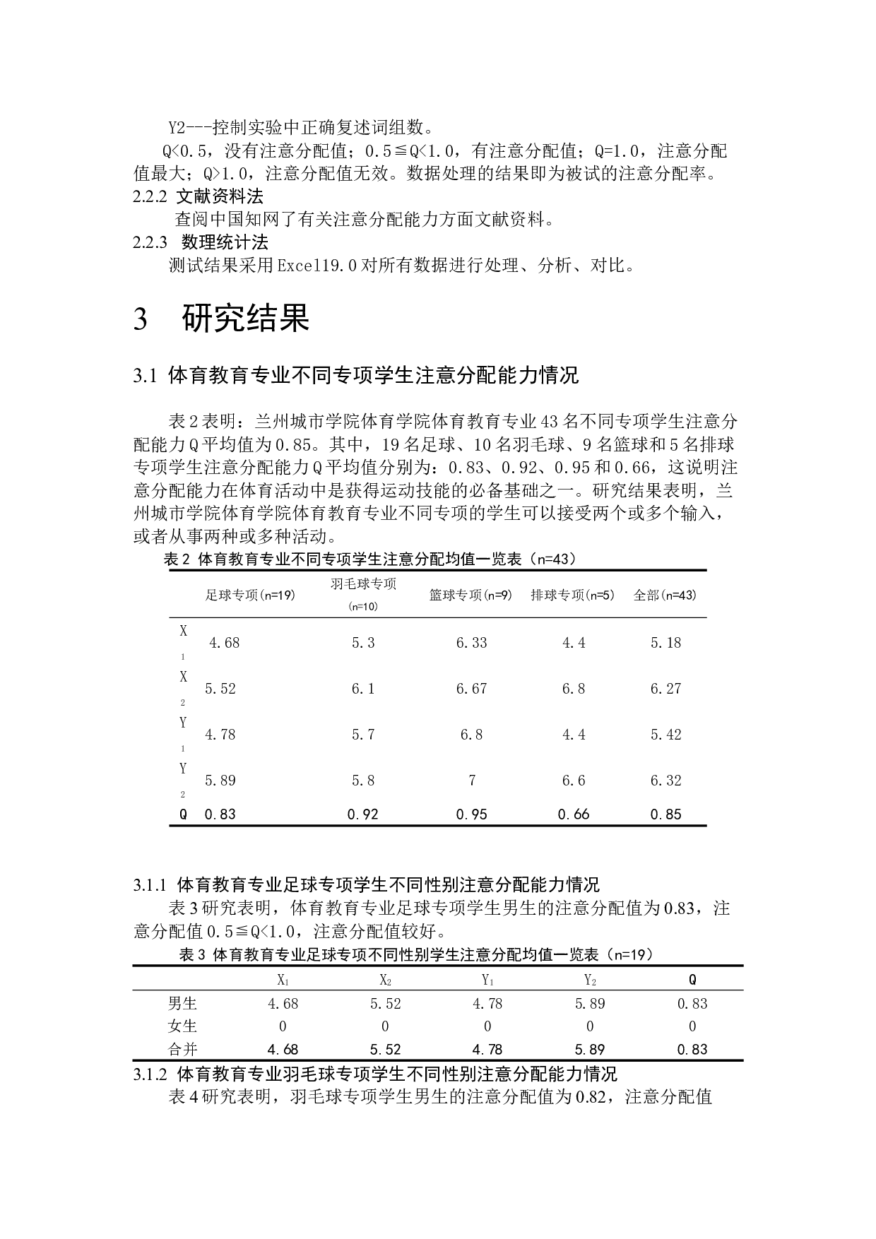 兰州城市学院体育教育专业不同专项学生注意分配能力研究-6740字.docx 第7页