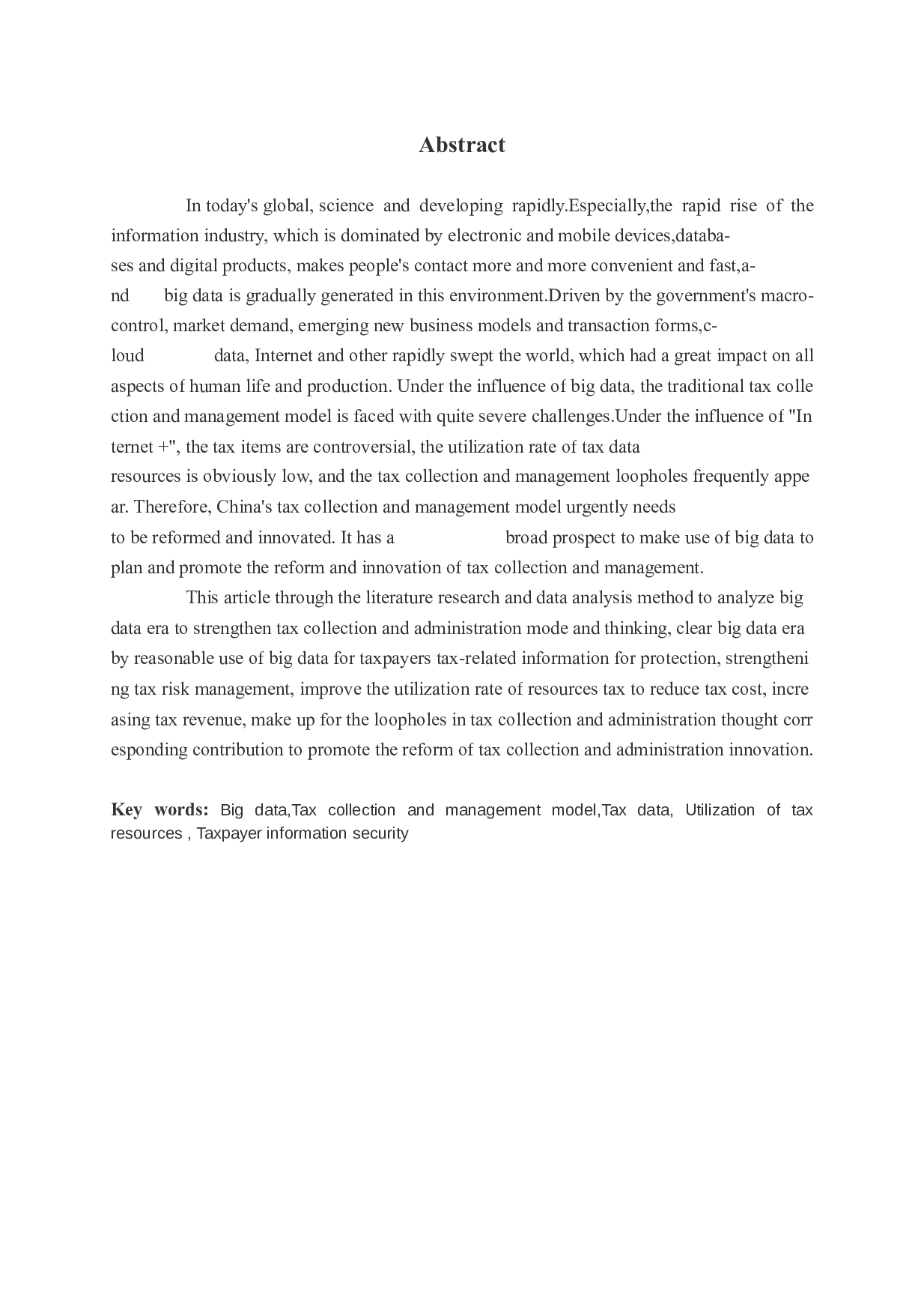 大数据时代加强税收征管的思考.。-11963字.docx 第2页