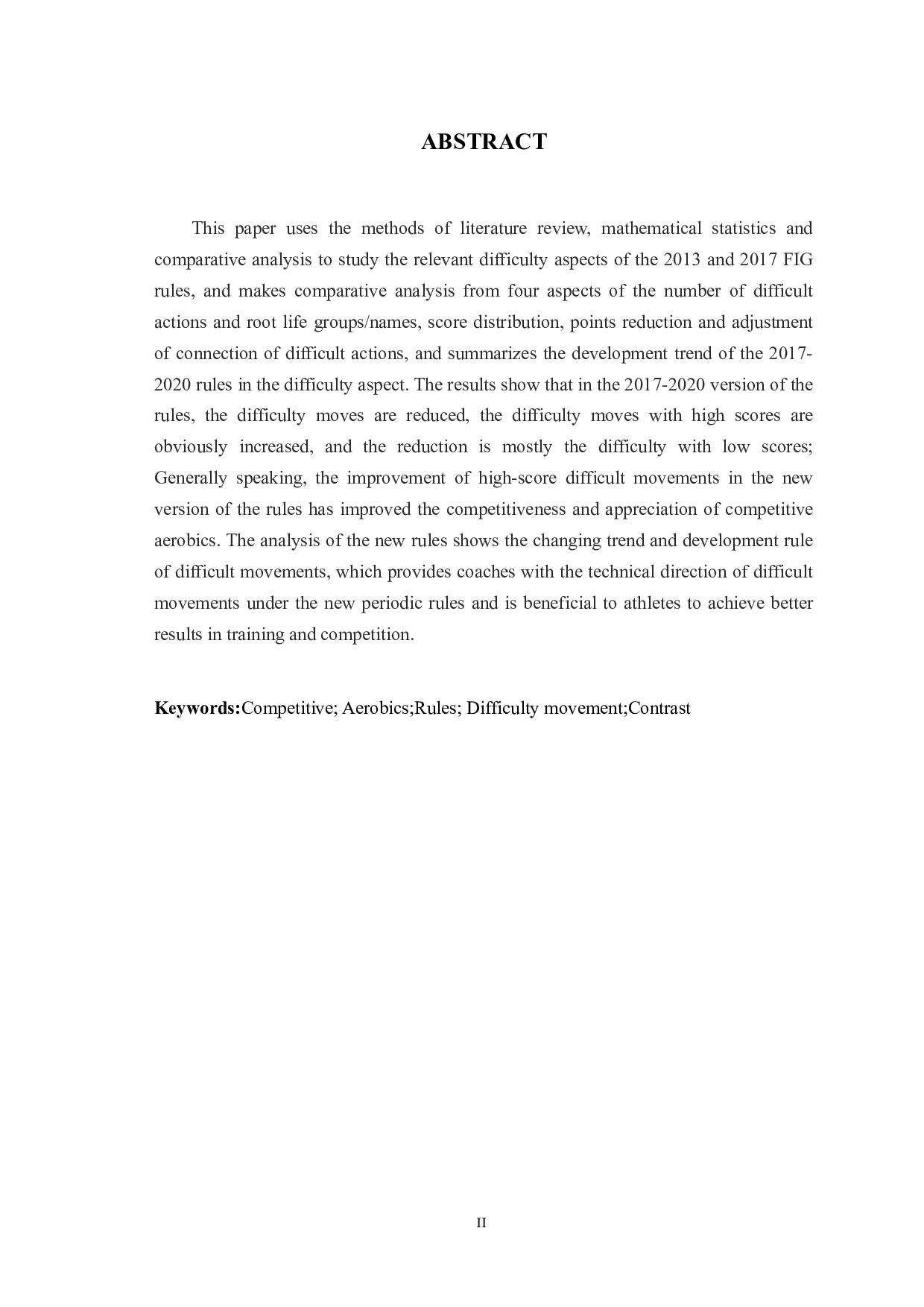 新旧规则对比下竞技健美操难度动作的分析研究-7159字.docx 第2页