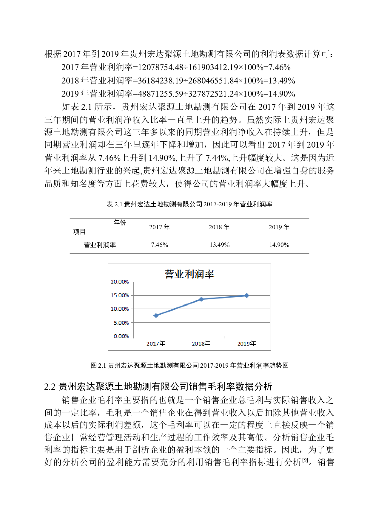 贵州宏达聚源土地勘测有限公司盈利能力分析-14908字.docx 第9页