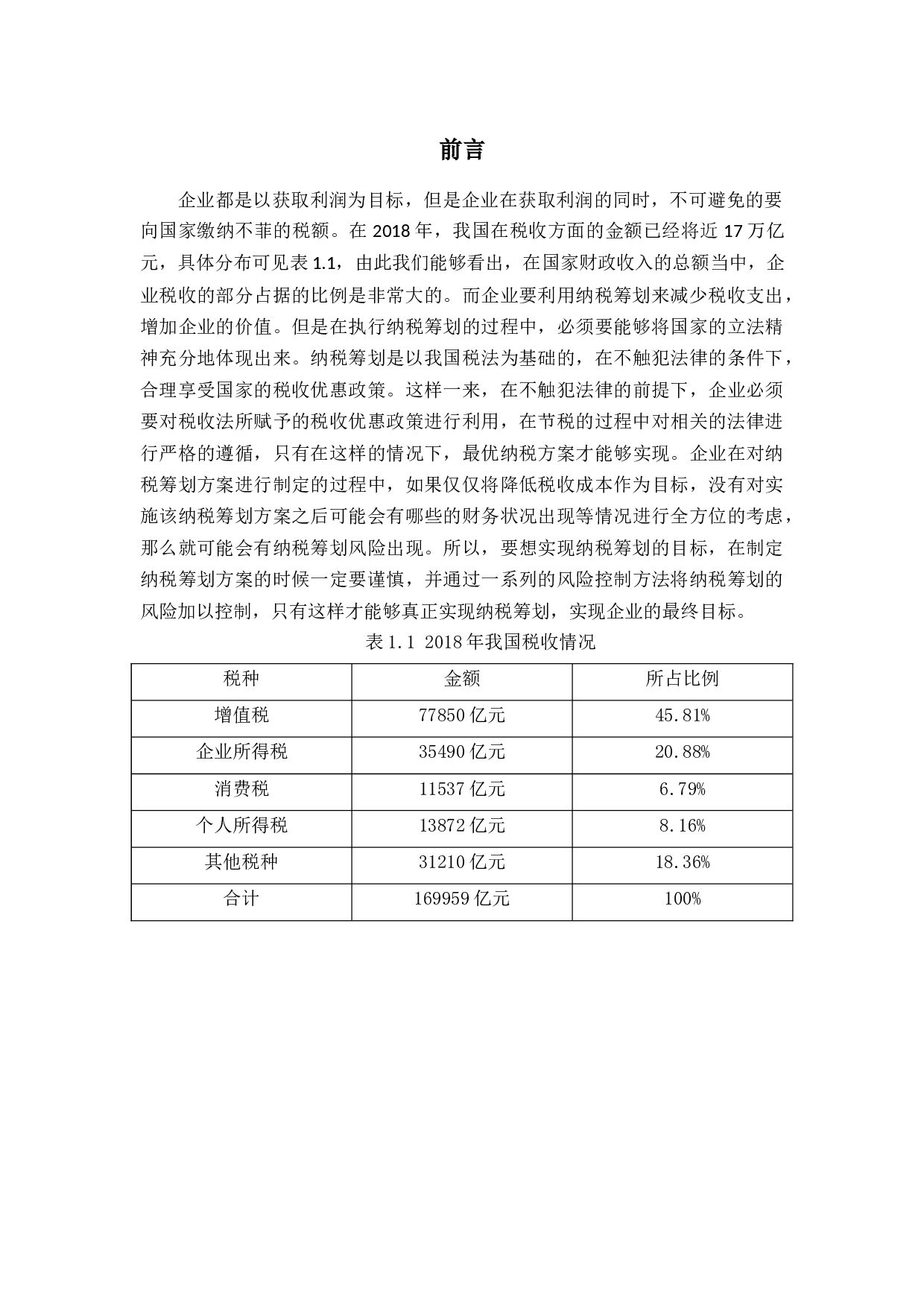 纳税筹划中的风险问题及应对措施研究-13334字.docx 第5页