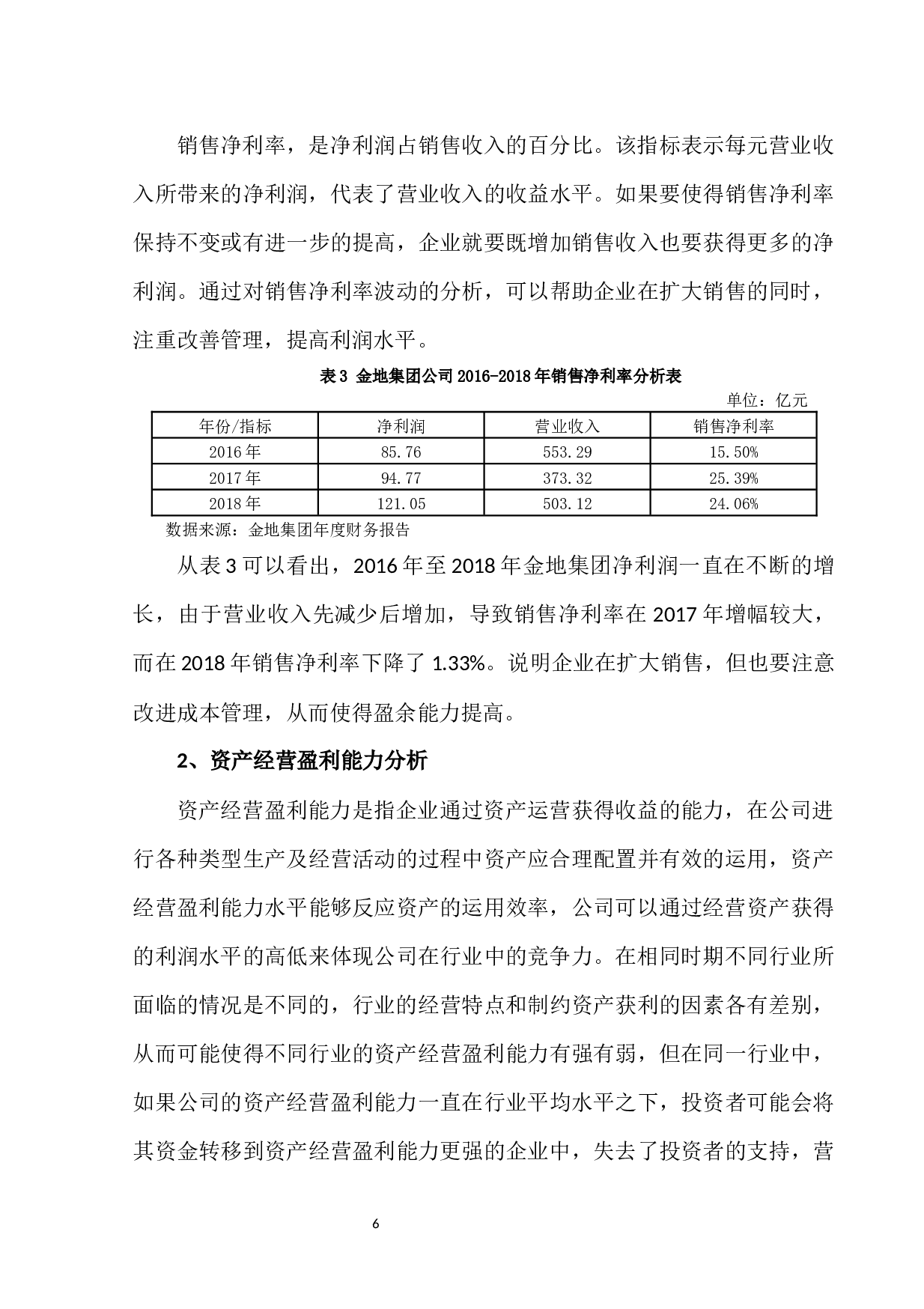 企业盈利能力分析&mdash;&mdash;以金地集团为例-8951字.docx 第10页