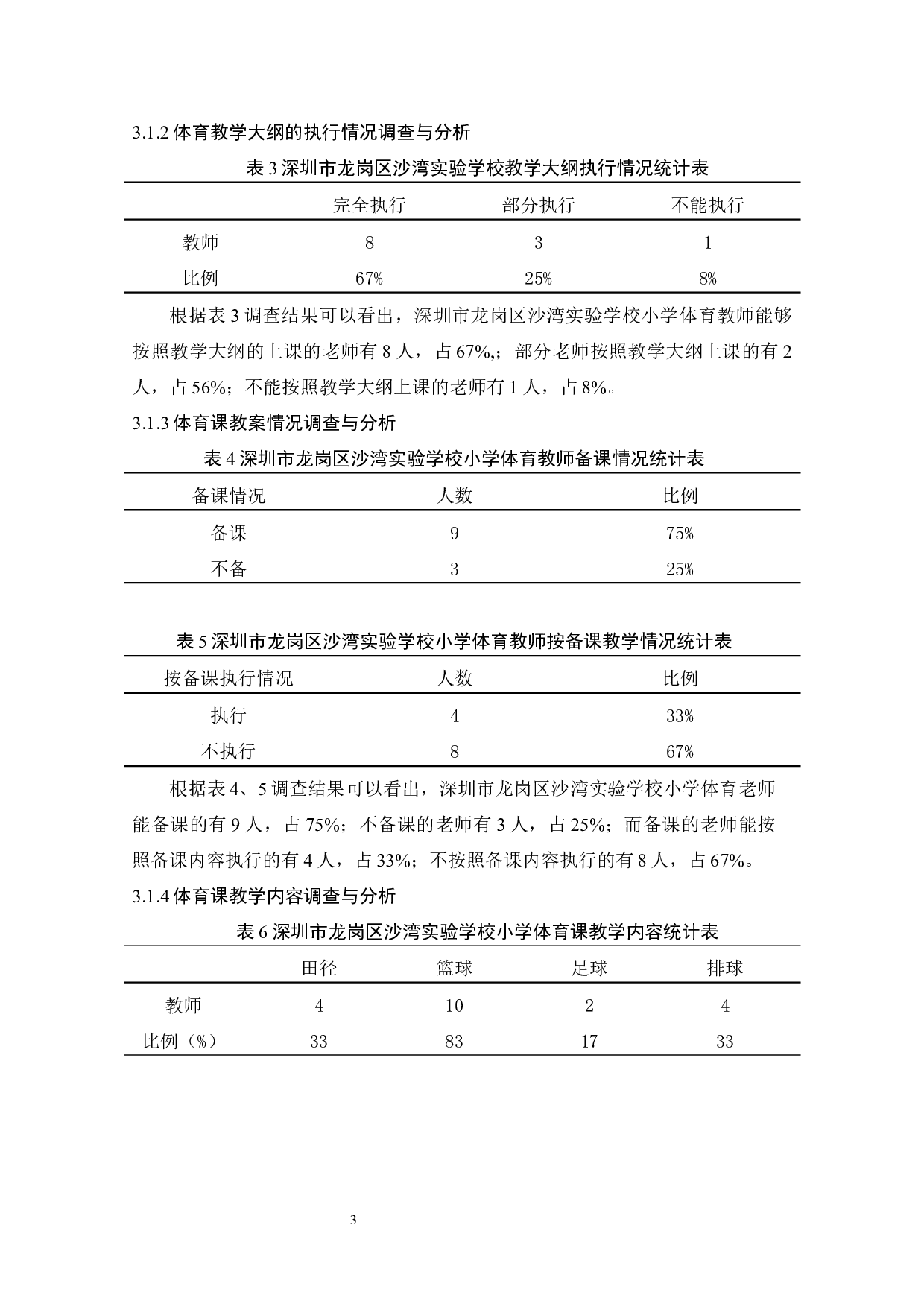 深圳市龙岗区沙湾实验学校小学体育课教学现状调查与分析-7898字.docx 第7页