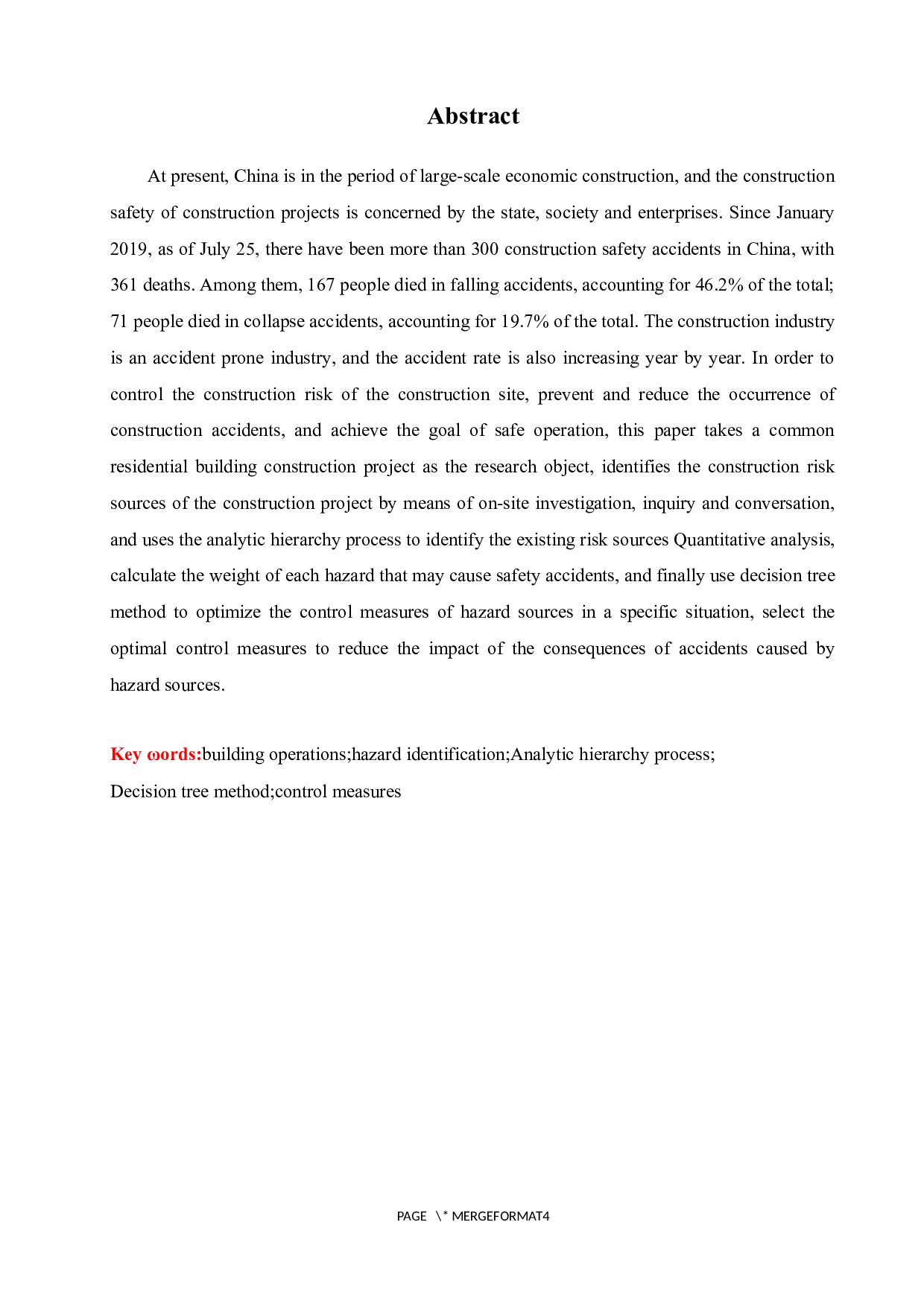 基于层次分析法的建筑工程施工项目危险源辨识与控制-11924字.docx 第2页
