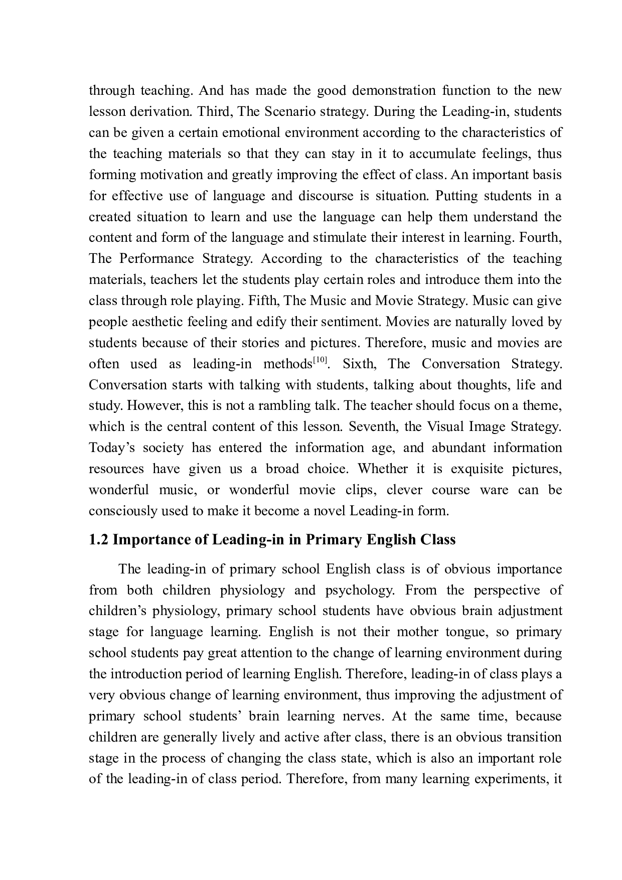 On Effective Leading-in Strategies in Primary School English Class-10151字.docx 第9页
