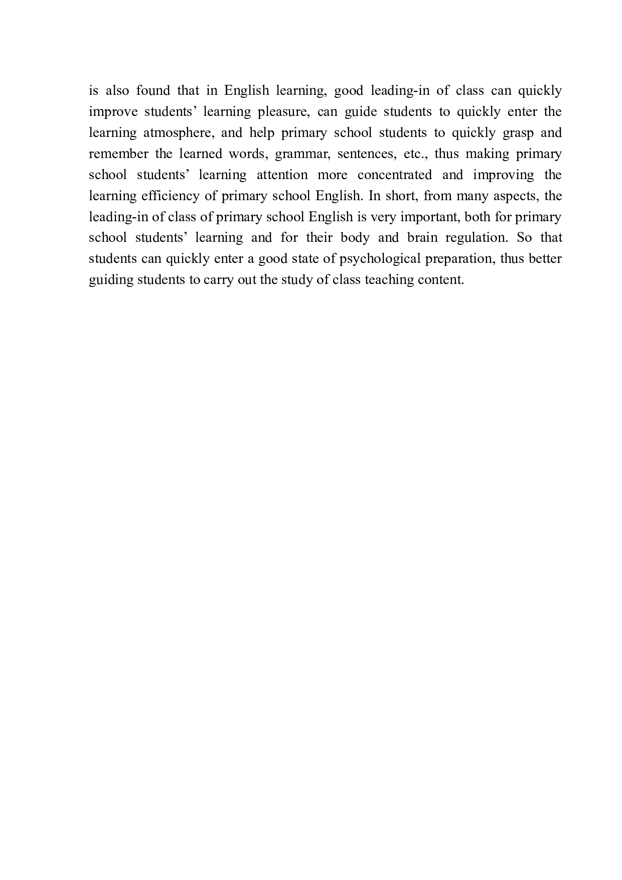 On Effective Leading-in Strategies in Primary School English Class-10151字.docx 第10页