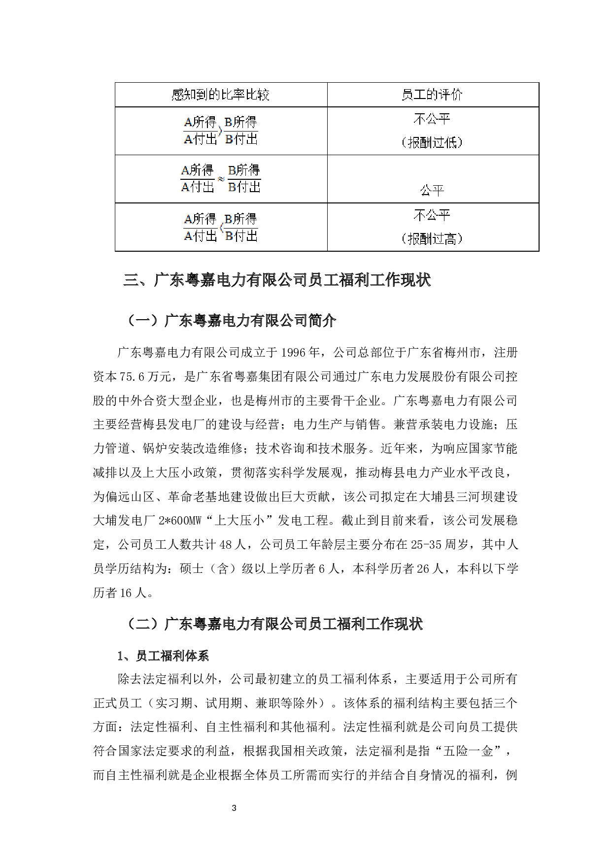 广东粤嘉电力有限公司员工福利存在的问题与对策-12346字.docx 第7页