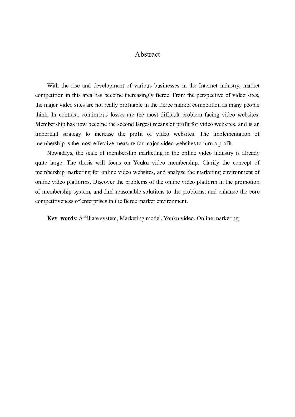 网络视频网站营销策略研究-14101字.docx 第2页