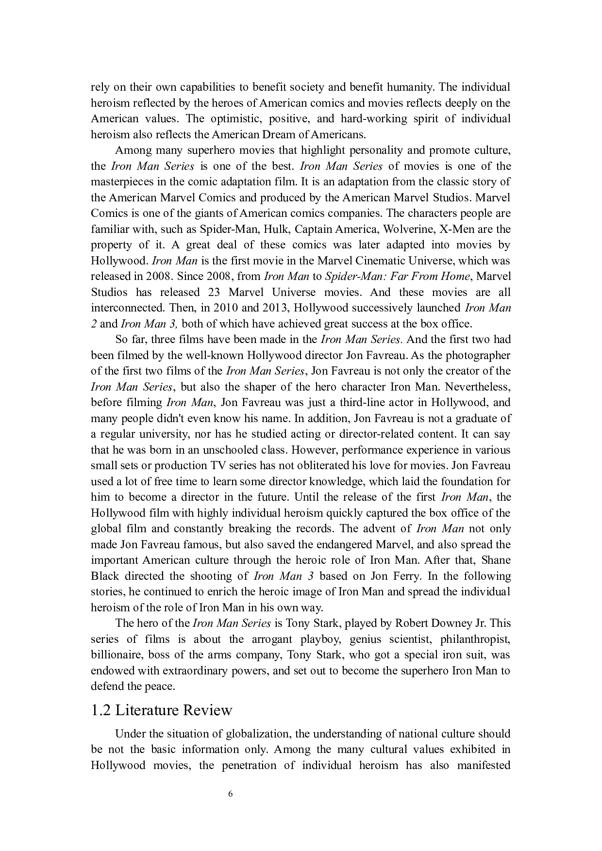 浅析好莱坞电影中的个人英雄主义-6317字.docx 第6页