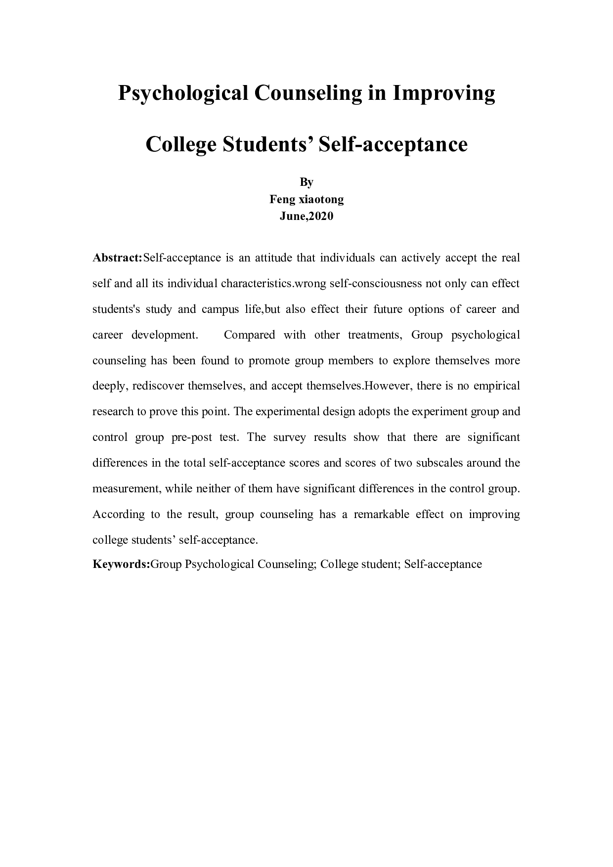 团体心理辅导对大学生自我接纳的改善效果-14718字.docx 第4页