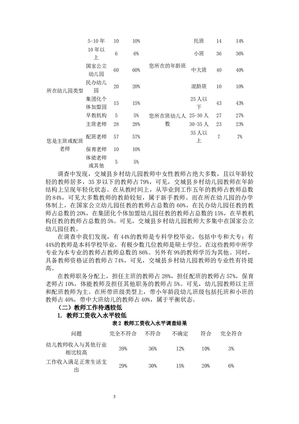 乡村幼儿园教师的生存现状研究&mdash;&mdash;以交城县为例-13631字.docx 第7页