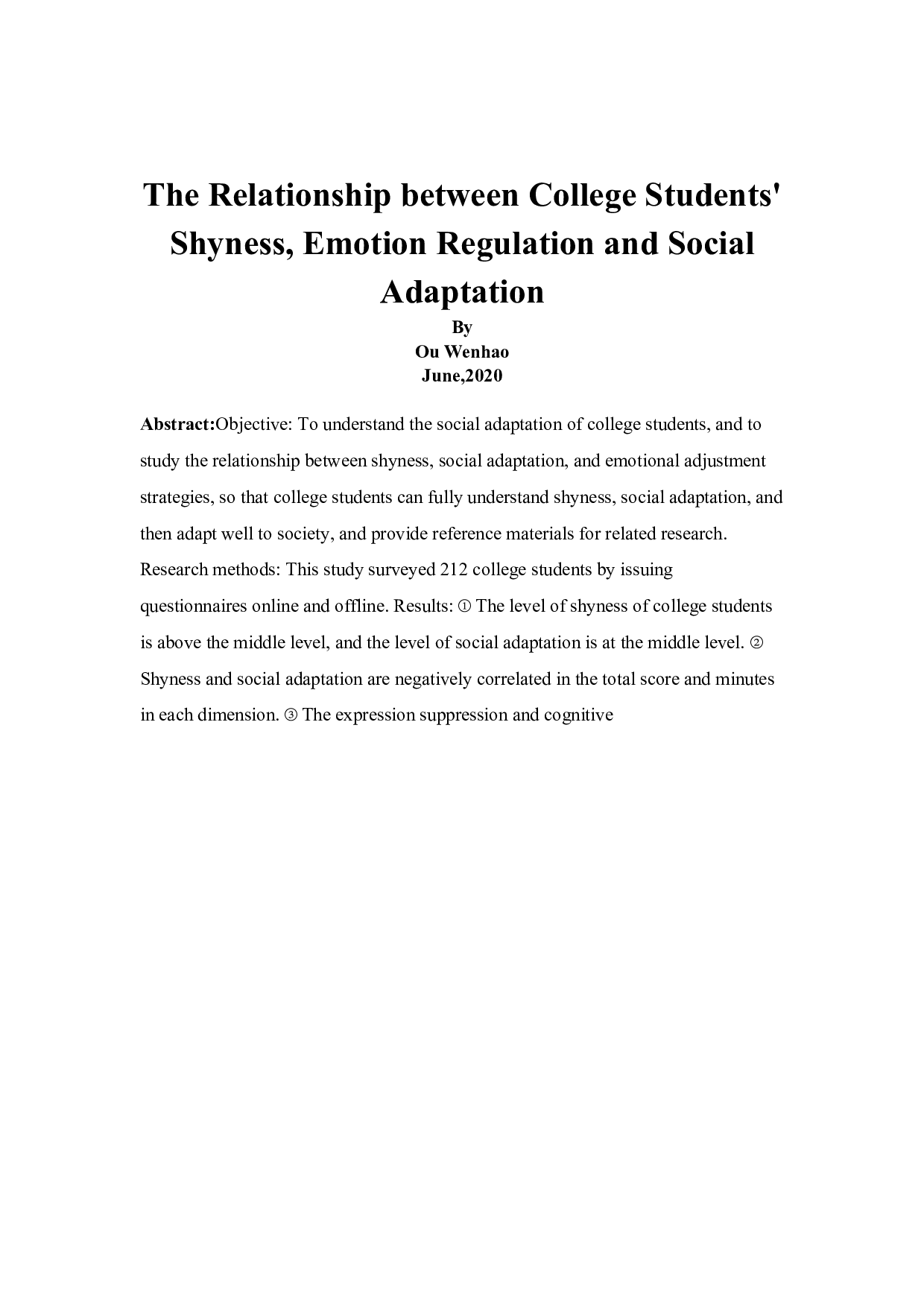 大学生羞怯、情绪调节和社会适应的关系-10983字.docx 第5页