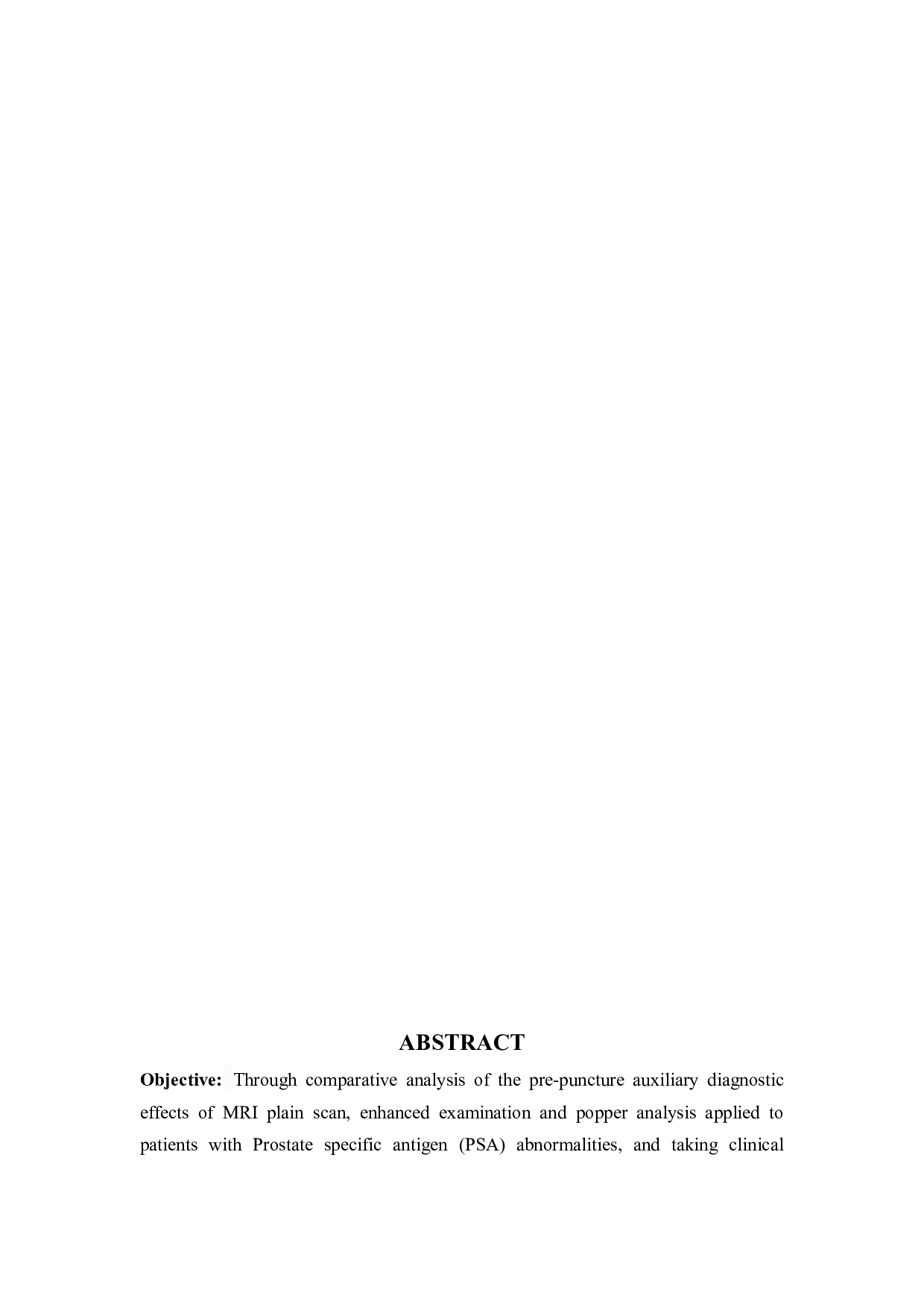 磁共振波谱分析在前列腺特异性抗原异常前列腺疾病患者中的临床诊断意义-15602字.docx 第2页