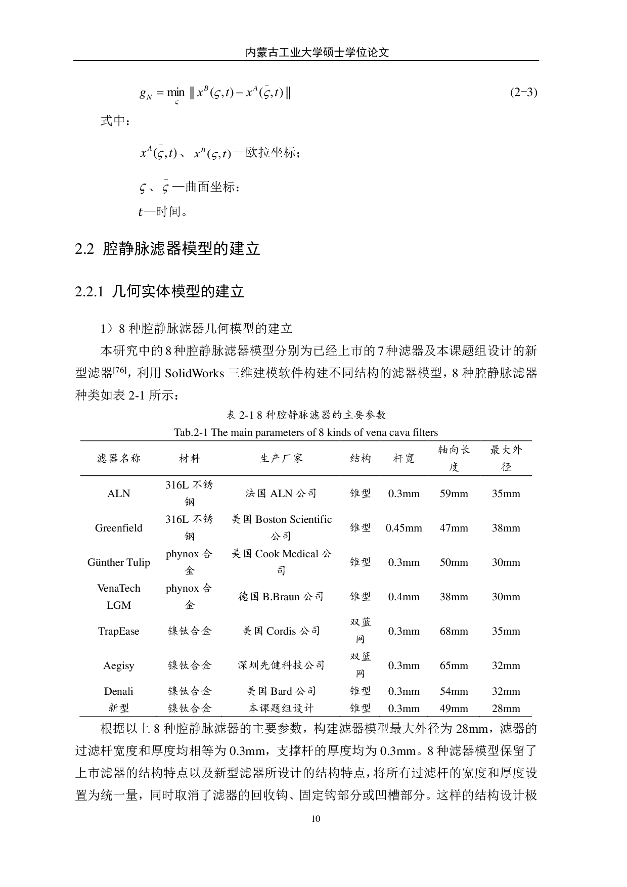 不同工况下腔静脉滤器疲劳强度的对比研究-3513字.pdf 第10页