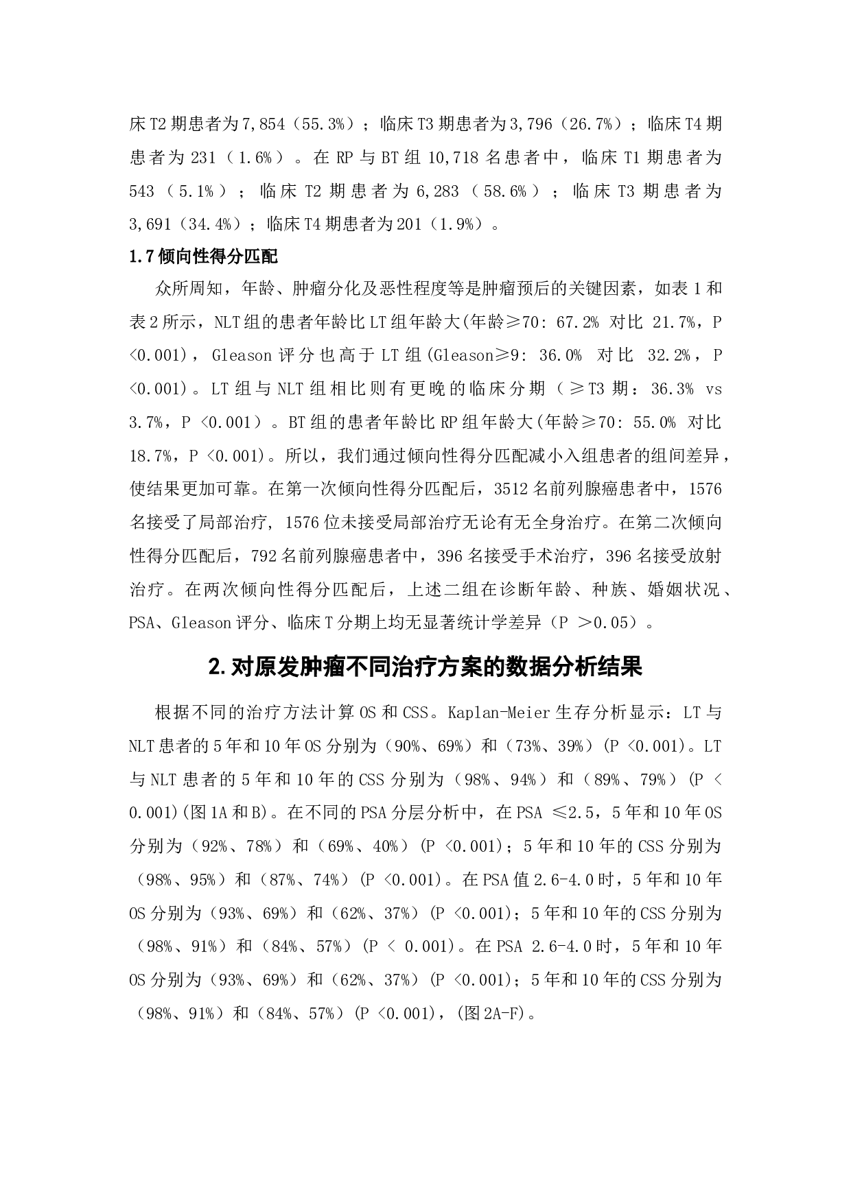 基于SEER数据库研究局部治疗对低PSA高Gleason评分的前列腺癌患者预后的影响-9117字.docx 第9页