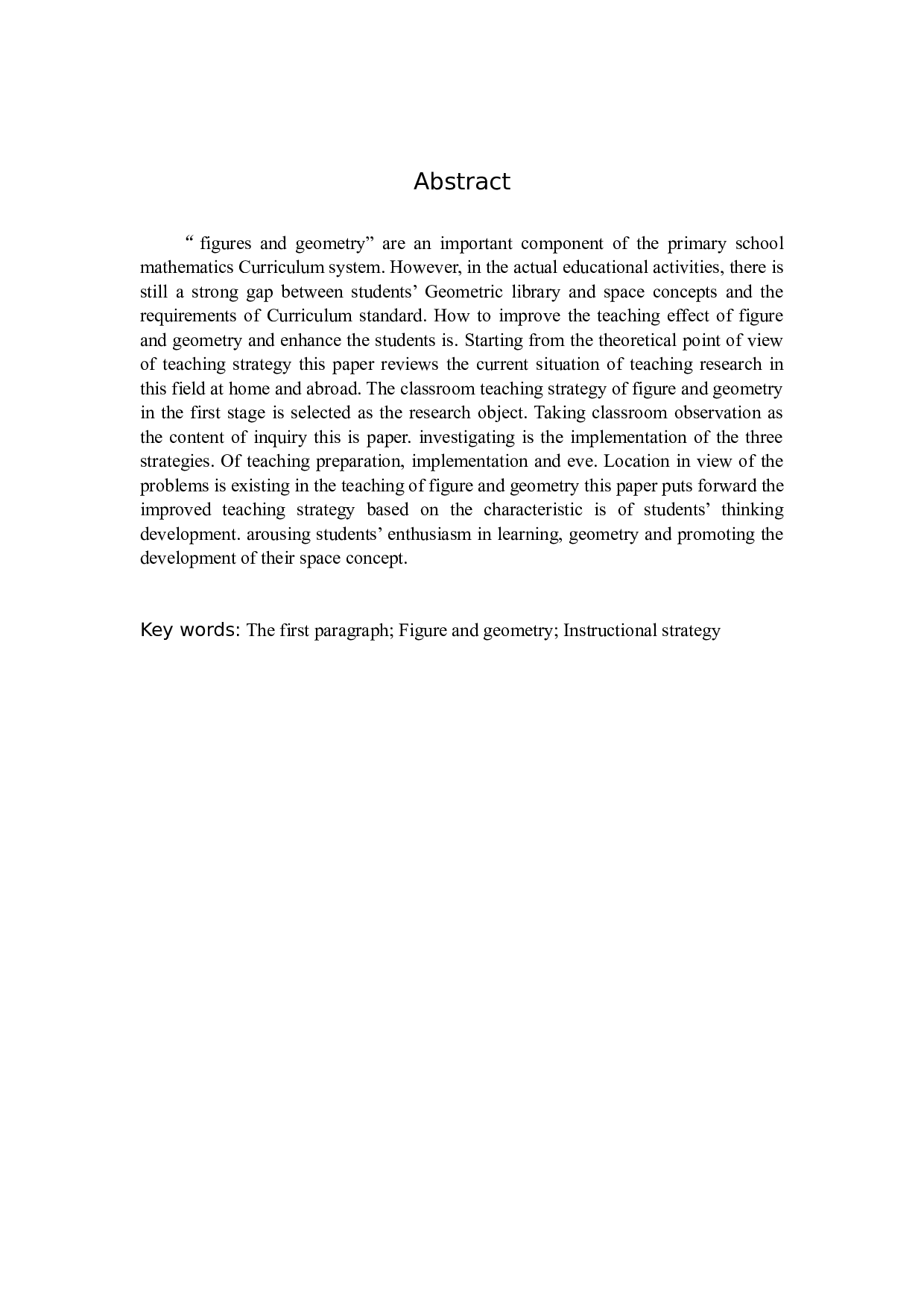 小学数学第一学段&ldquo;图形与几何&rdquo;教学策略探究-10451字.docx 第2页