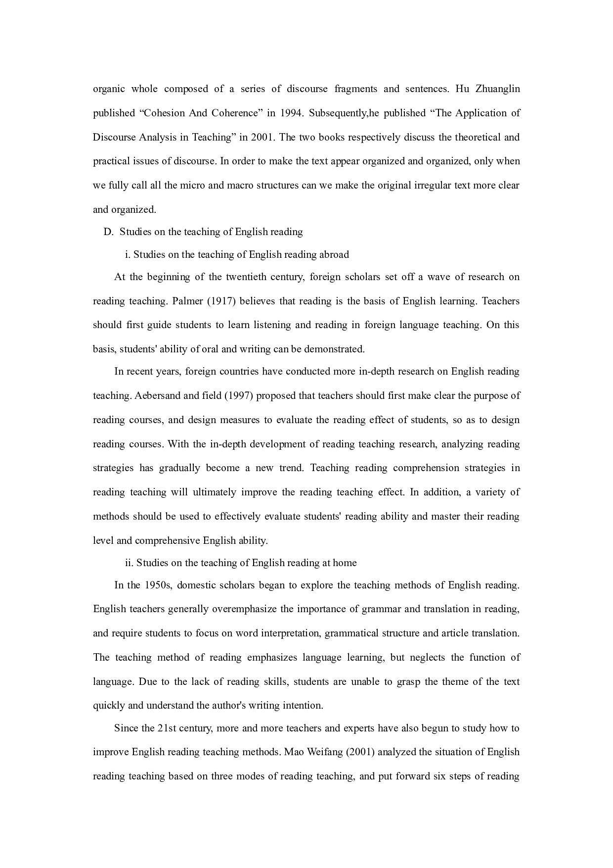 ApplicationofDiscourseAnalysisinSeniorHighSchoolEnglishReadingTeaching-5919字.docx 第8页
