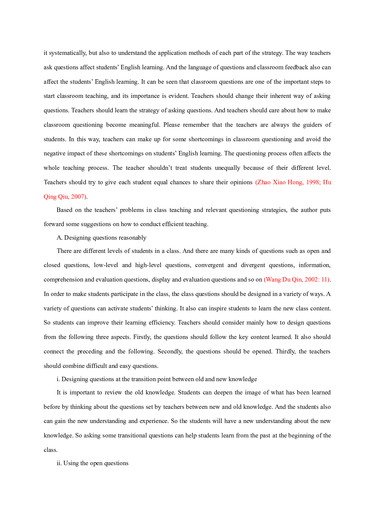 AStudyonQuestioningStrategiesofHighSchoolEnglishTeacher-5098字.docx 第8页