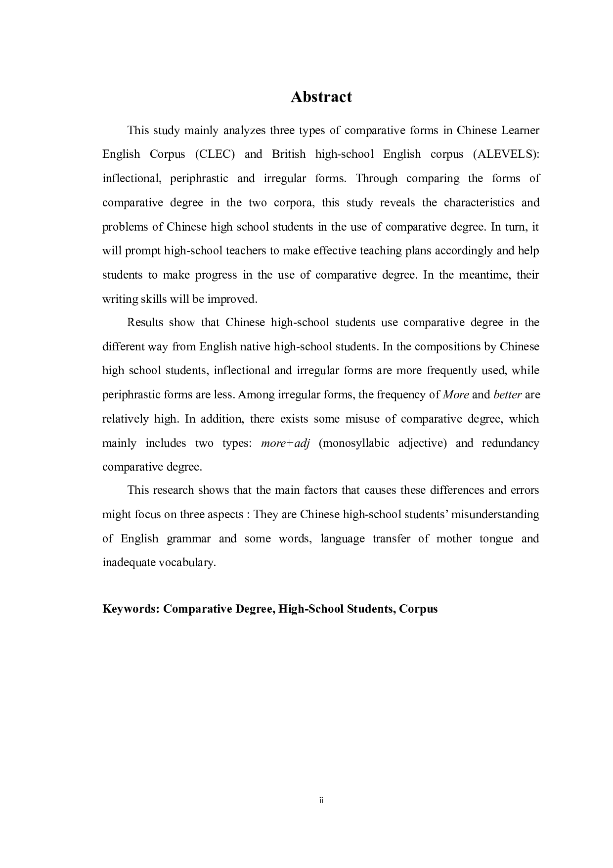 中英高中生英语作文中比较形式的对比研究-9719字.docx 第2页