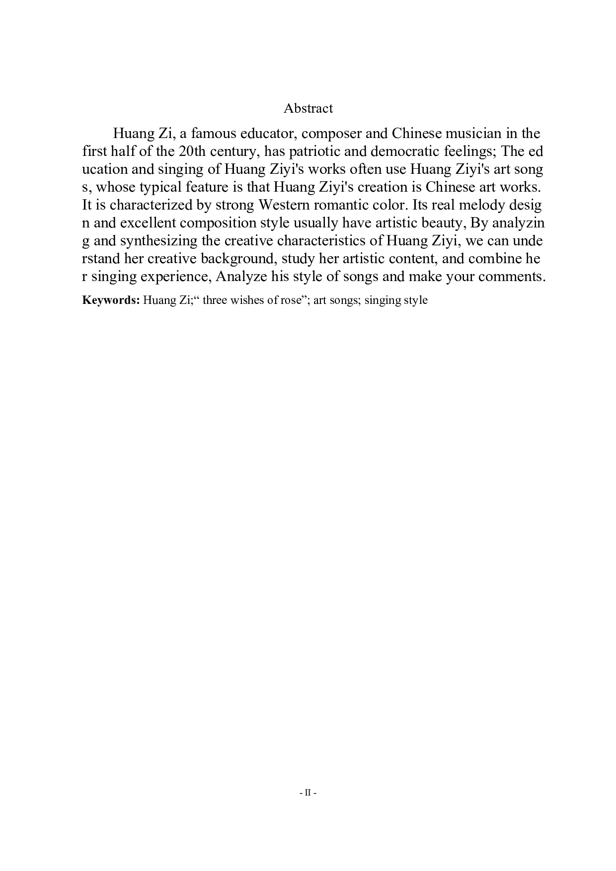 从《玫瑰三愿》浅析黄自艺术歌曲的演唱风格-4892字.docx 第2页