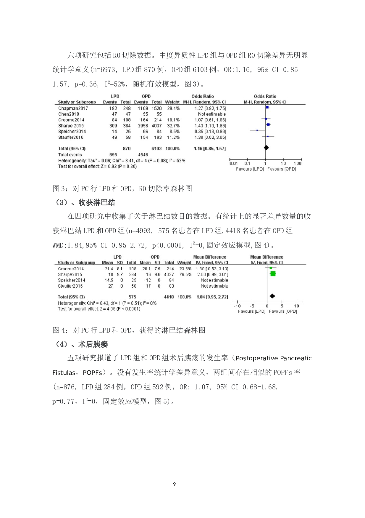 腔镜胰十二指肠切除术与开腹胰十二指肠切除术治疗胰腺癌的系统评价及荟萃分析-11403字.docx 第9页