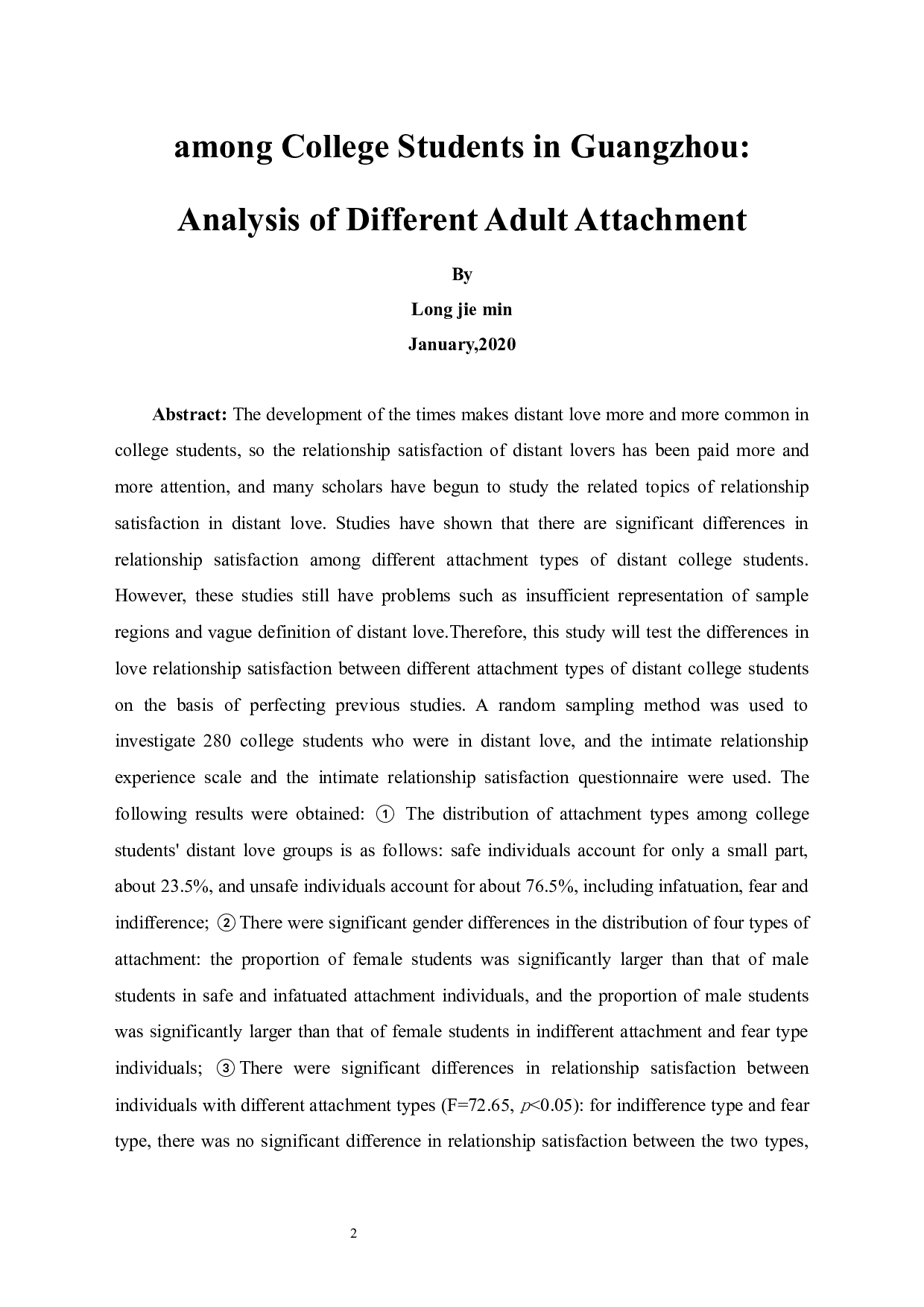 广州市大学生的异地恋关系满意度调查不同类型成人依恋的差异性分析-19089字.docx 第4页