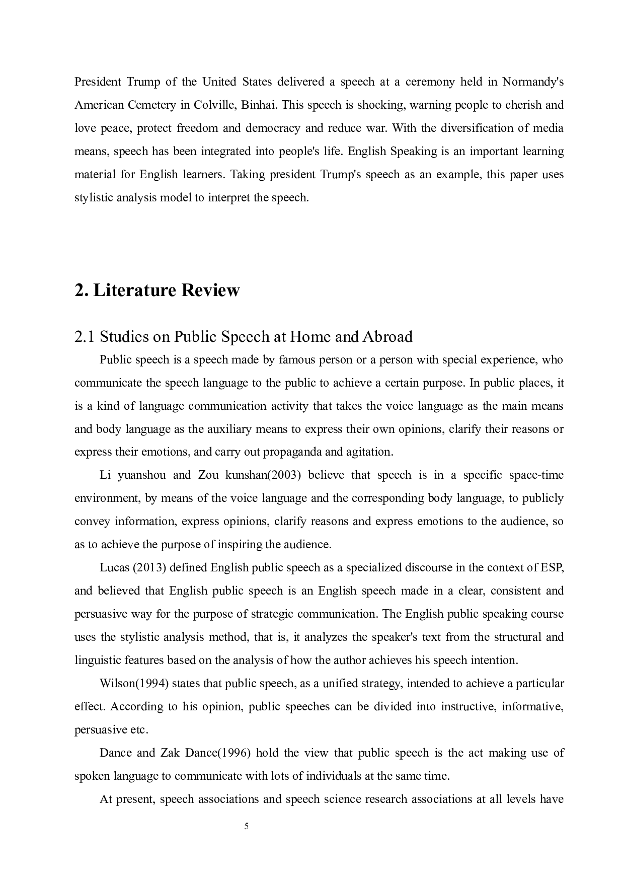 英语公共演讲的文体特征分析&mdash;&mdash;以特朗普诺曼底登陆第75周年纪念日演讲为例-5436字.docx 第5页