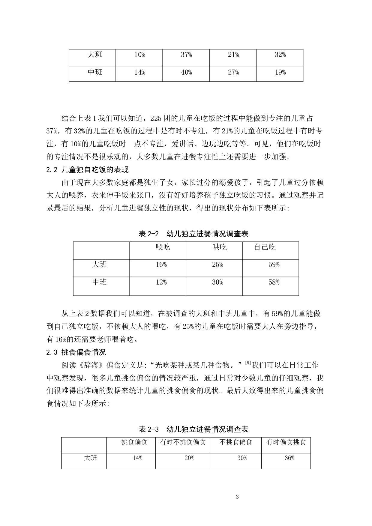 幼儿园中儿童饮食习惯的研究-8328字.docx 第3页